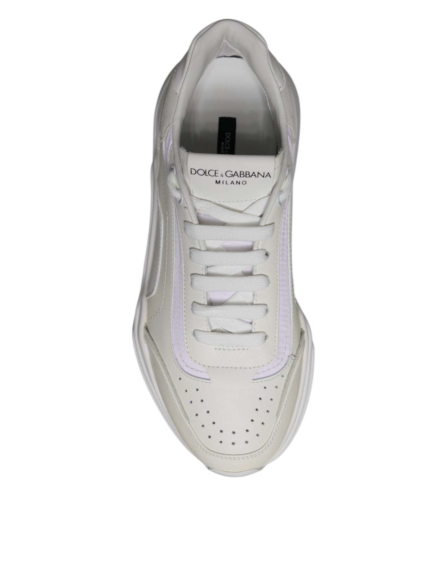 Dolce & Gabbana White Daymaster Low Top Sneakers Shoes Curated Luxury Accessories by Orvyn