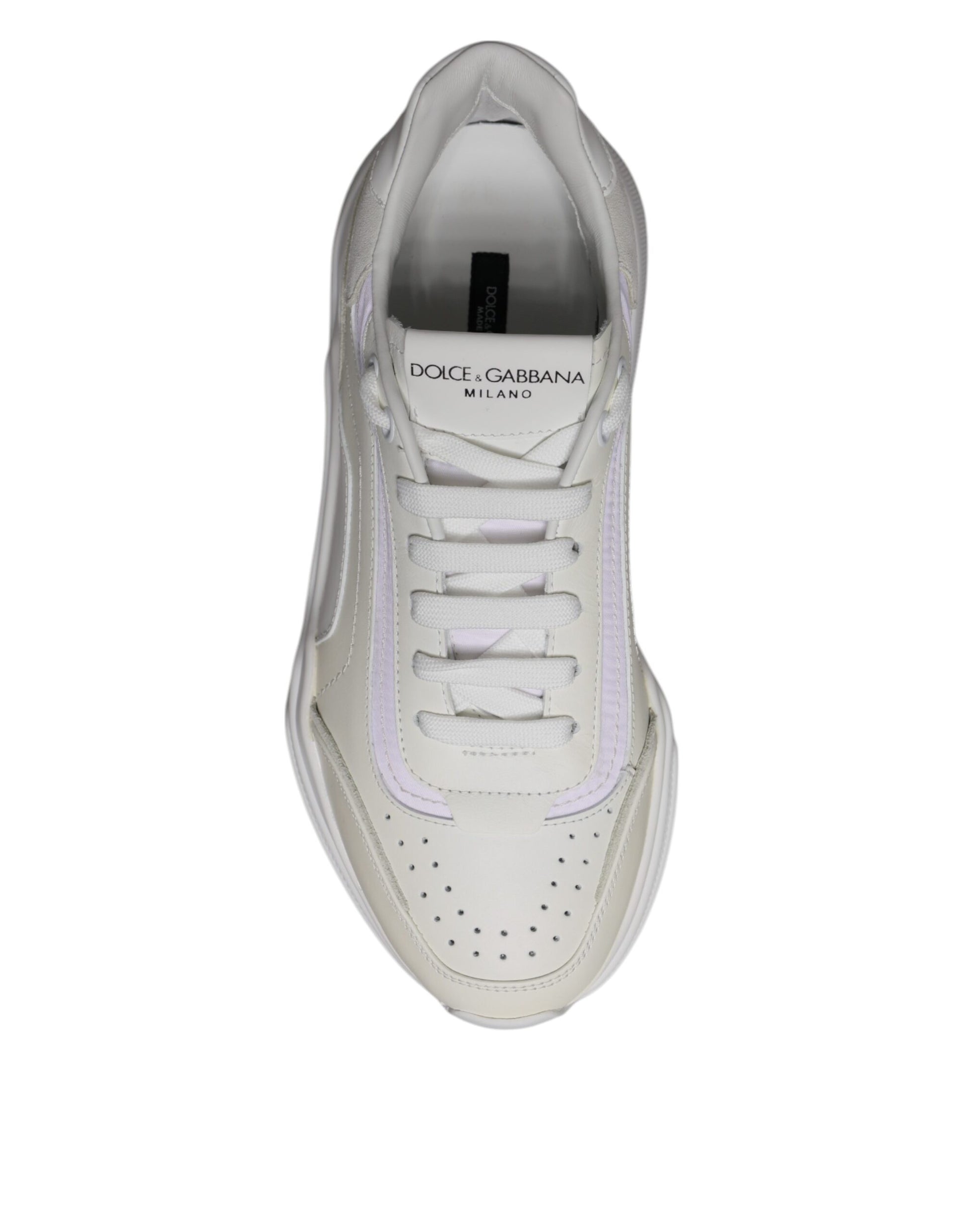 Dolce & Gabbana White Daymaster Low Top Sneakers Shoes Curated Luxury Accessories by Orvyn