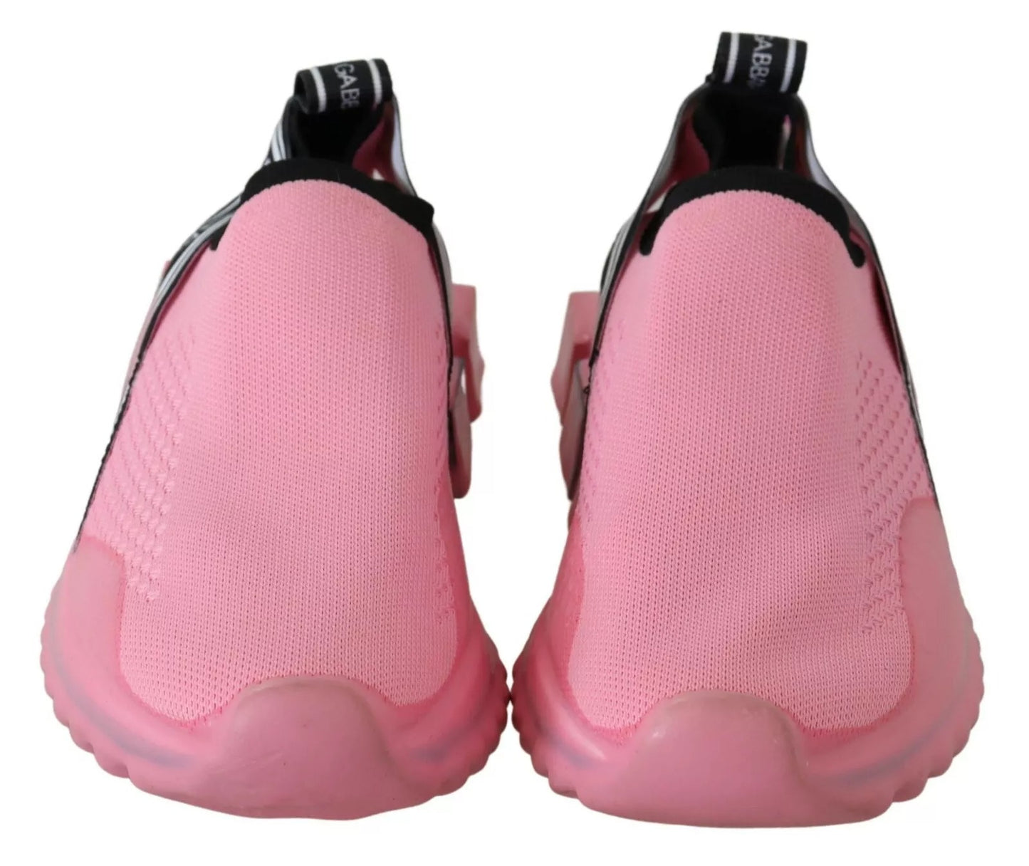 Dolce & Gabbana Pink Low Top Sorrento Sneakers Slip On Casual Shoes Curated Luxury Accessories by Orvyn