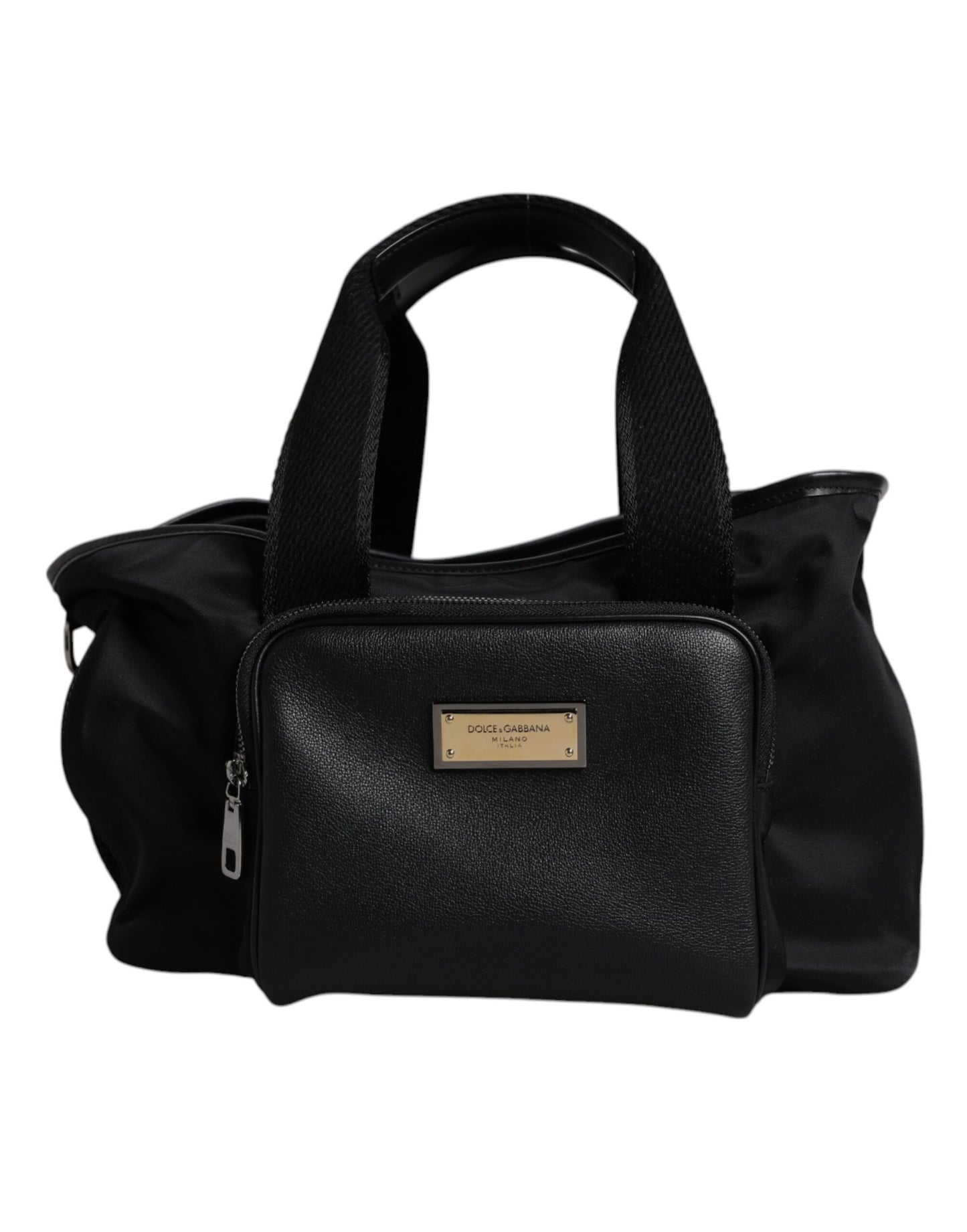 Dolce & Gabbana Black Shoulder Strap Pet Carry Logo Plaque Bag Curated Luxury Accessories by Orvyn