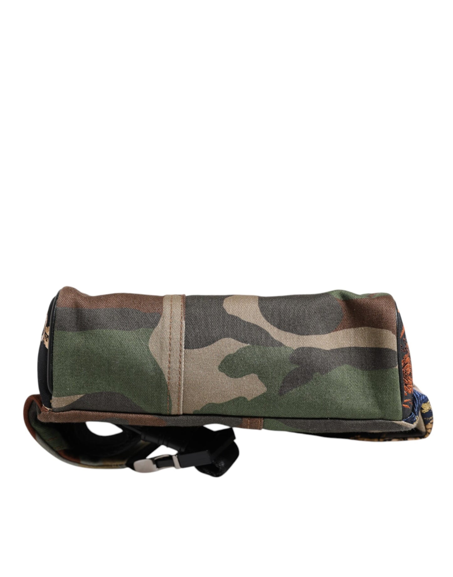 Dolce & Gabbana Multicolor Camouflage Patchwork Logo Waist Fanny Pack Bag Curated Luxury Accessories by Orvyn