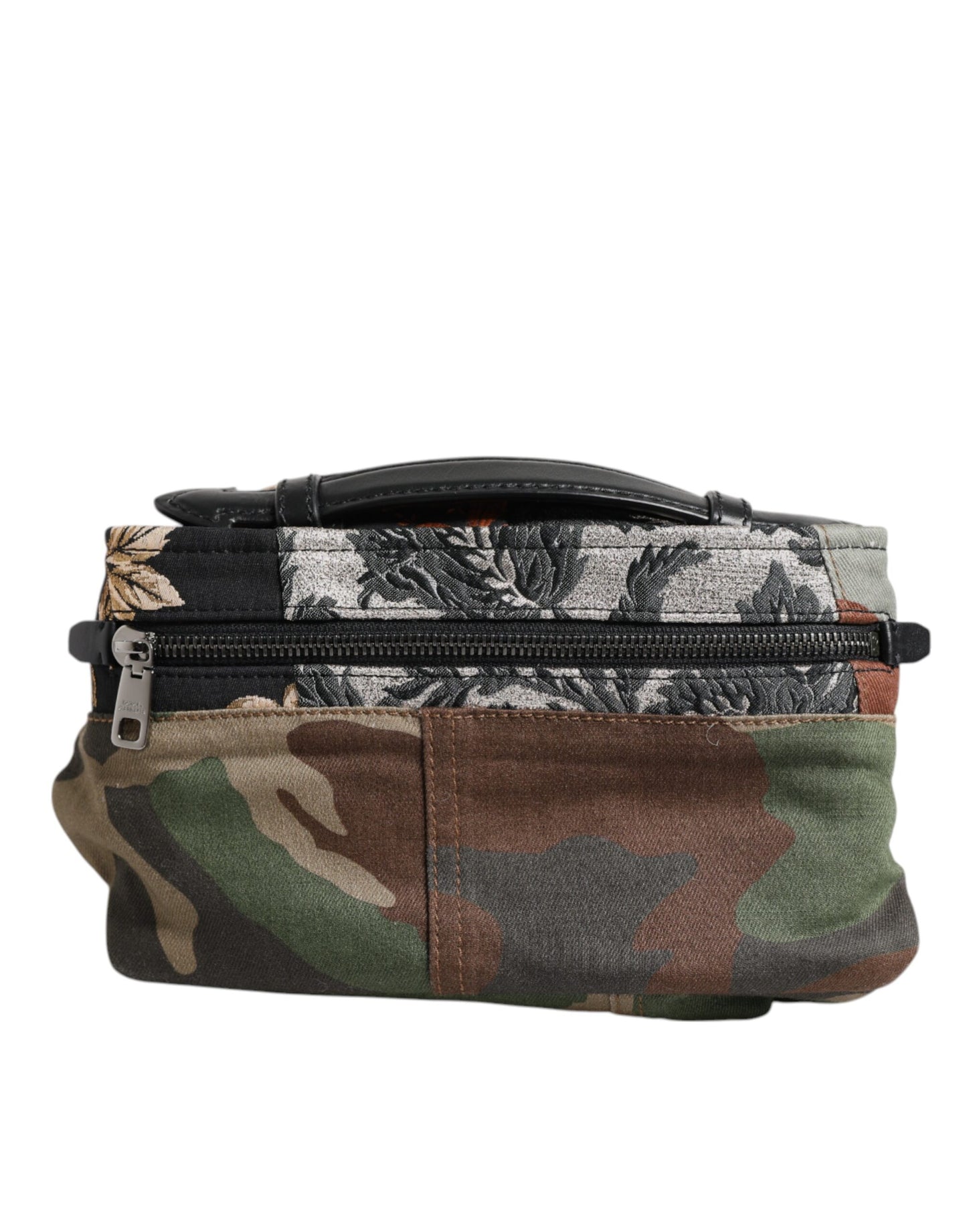 Dolce & Gabbana Multicolor Camouflage Patchwork Logo Waist Fanny Pack Bag Curated Luxury Accessories by Orvyn