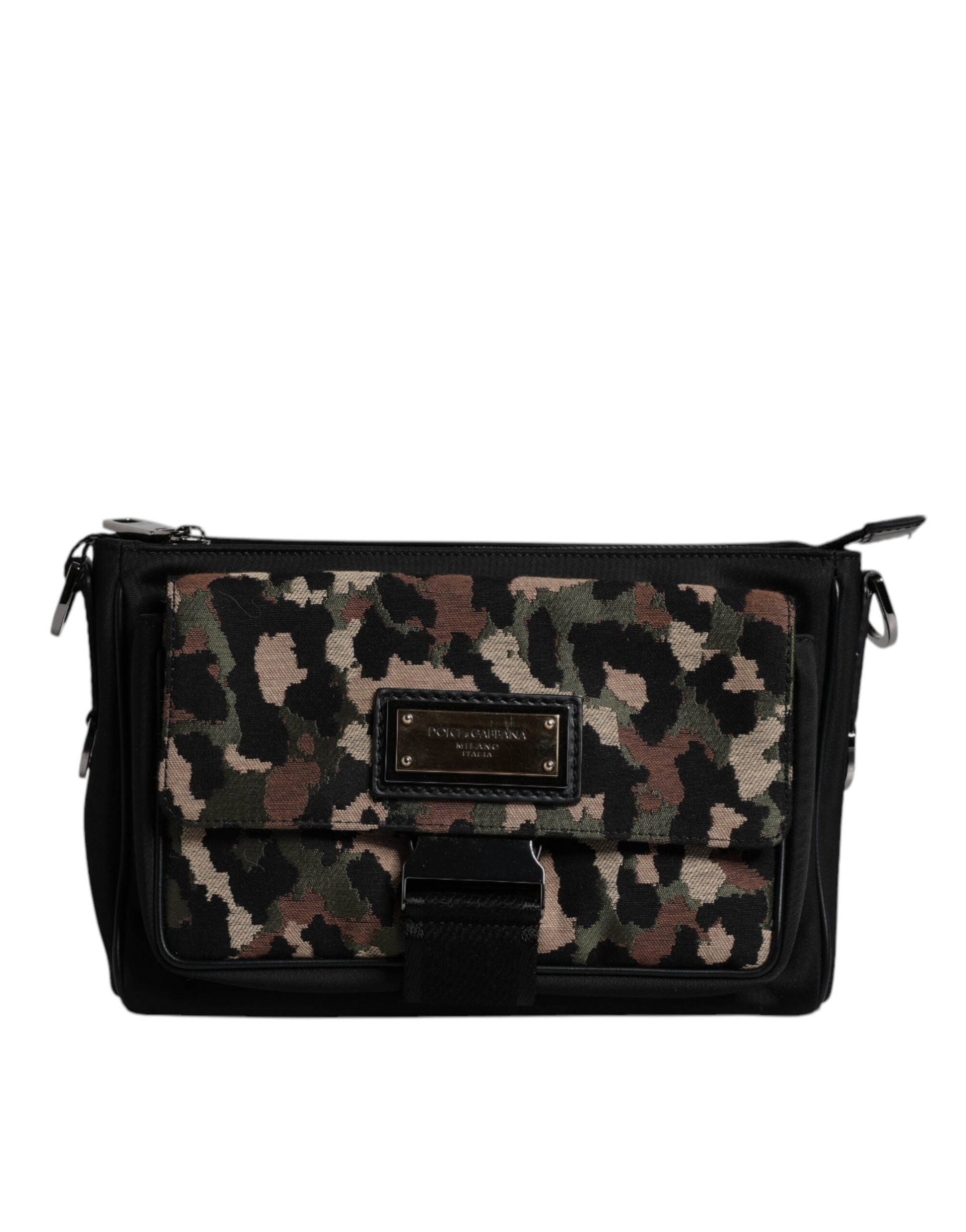 Dolce & Gabbana Multicolor Leopard Jacquard Crossbody Bag Curated Luxury Accessories by Orvyn