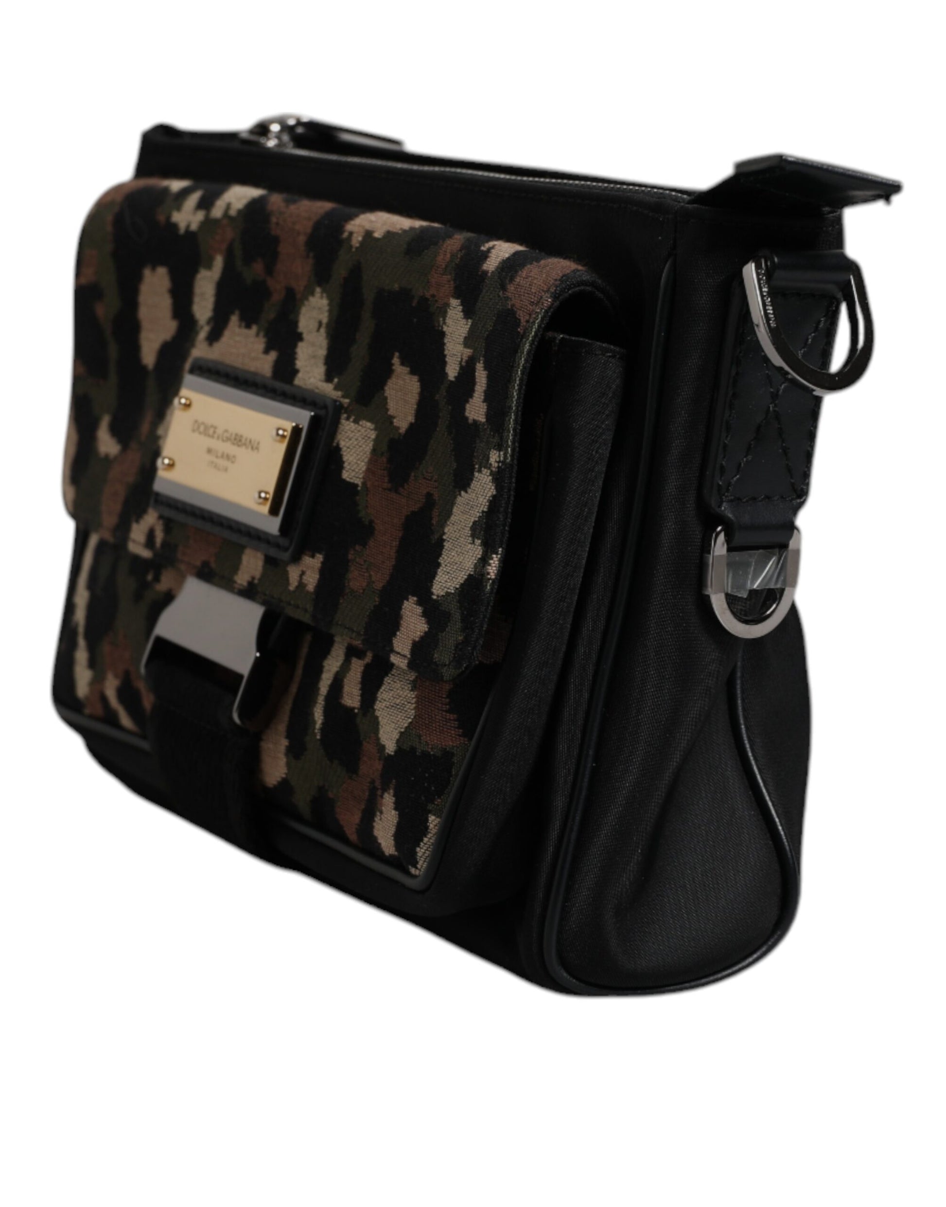 Dolce & Gabbana Multicolor Leopard Jacquard Crossbody Bag Curated Luxury Accessories by Orvyn
