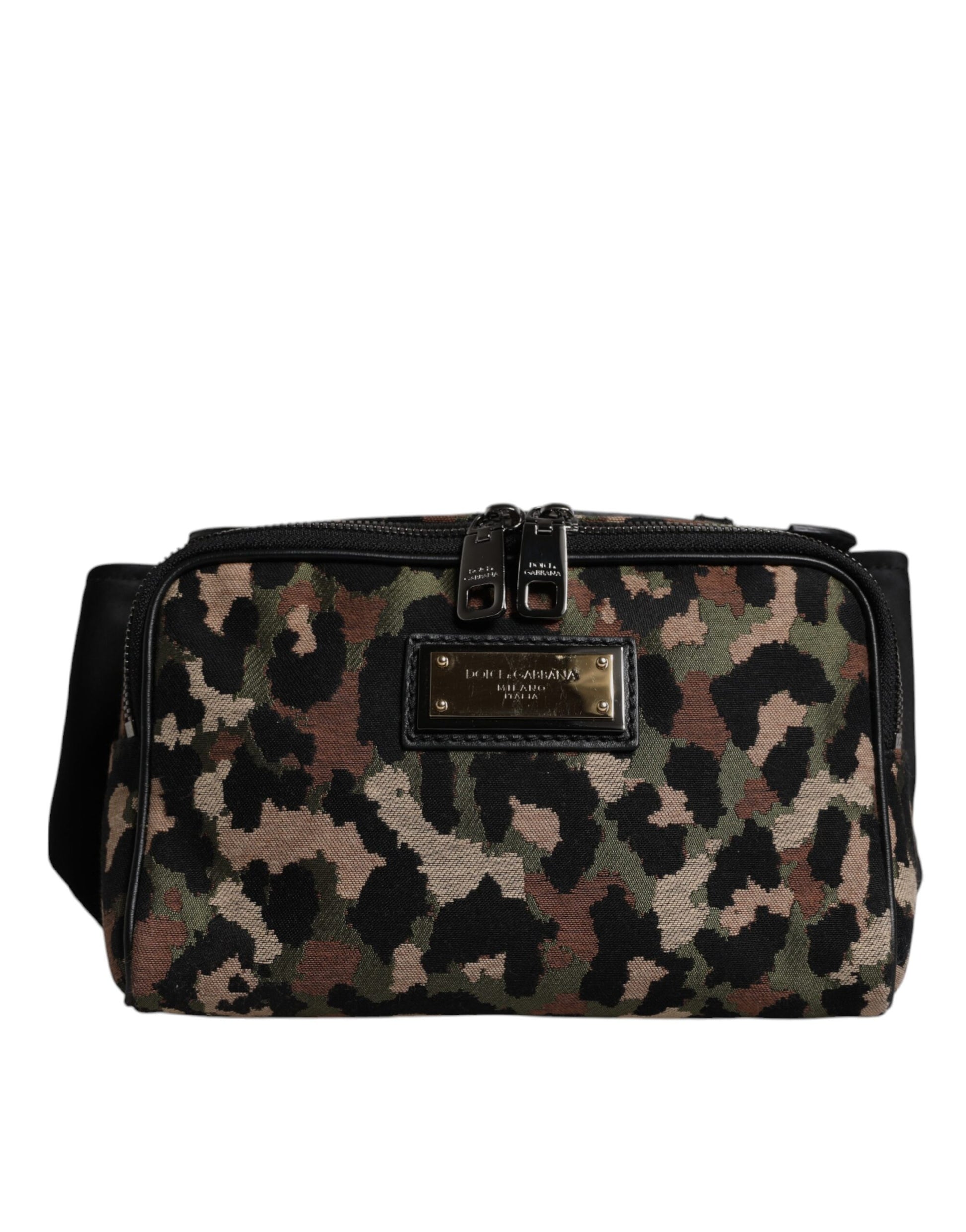 Dolce & Gabbana Multicolor Leopard DG Logo Belt Waist Fanny Pack Bag Curated Luxury Accessories by Orvyn