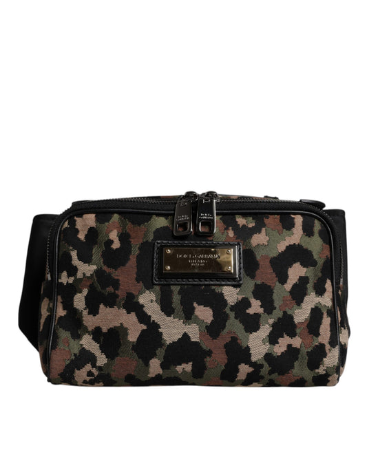 Dolce & Gabbana Multicolor Leopard DG Logo Belt Waist Fanny Pack Bag Curated Luxury Accessories by Orvyn