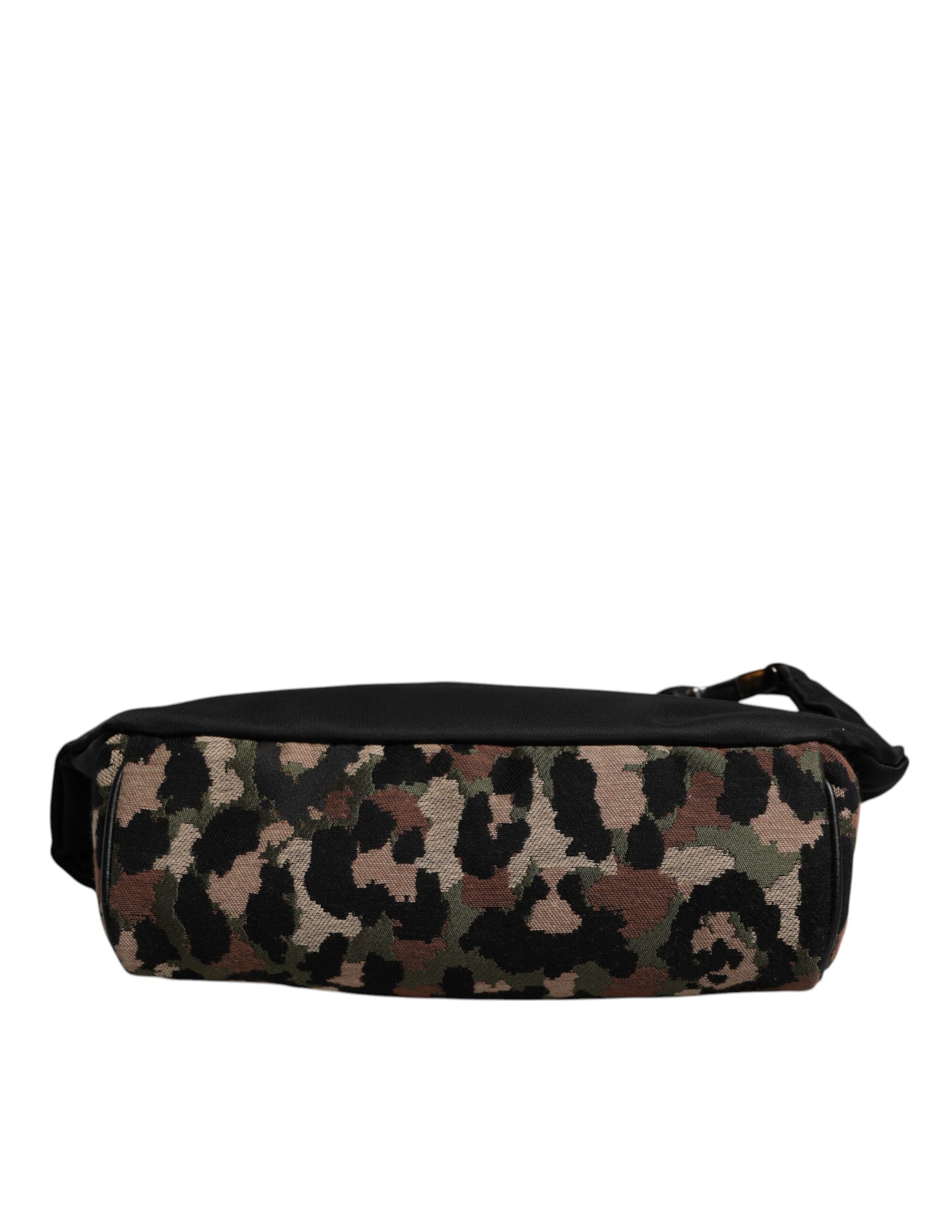 Dolce & Gabbana Multicolor Leopard DG Logo Belt Waist Fanny Pack Bag Curated Luxury Accessories by Orvyn