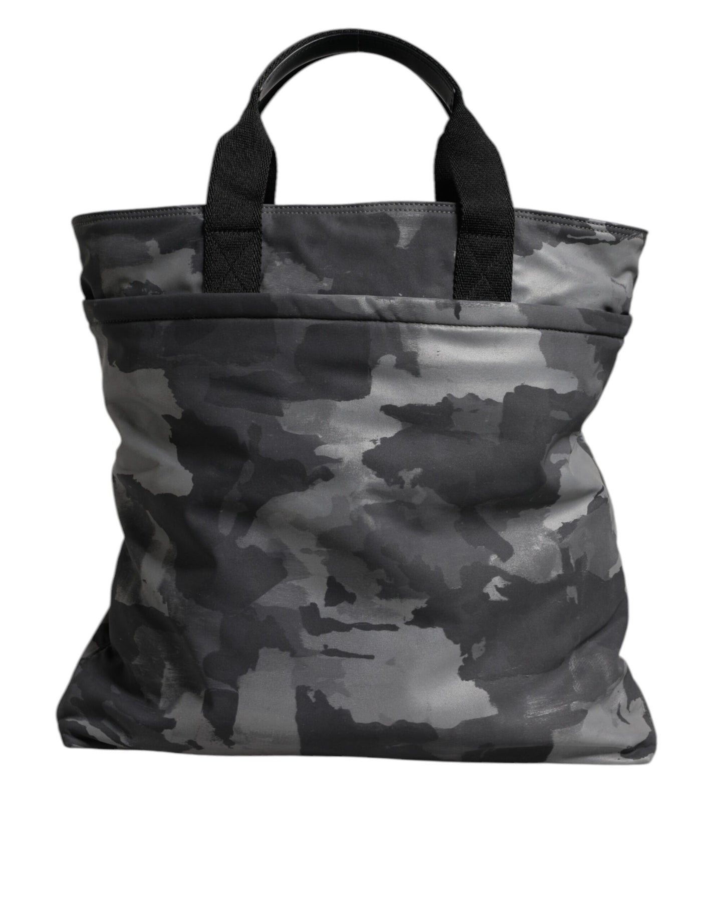 Dolce & Gabbana Black Camouflage Shoulder Strap Logo Plaque Bag Curated Luxury Accessories by Orvyn