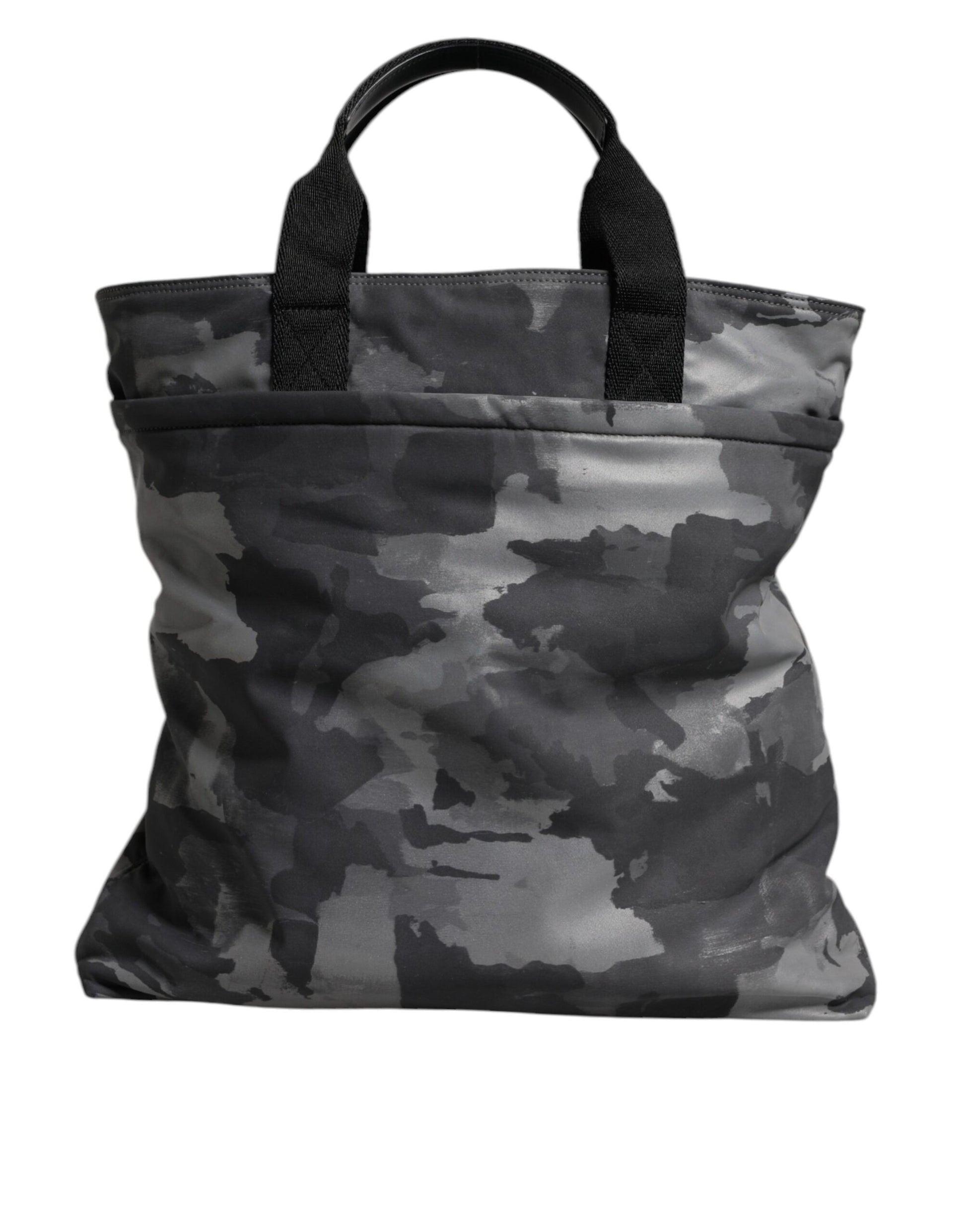 Dolce & Gabbana Black Camouflage Shoulder Strap Logo Plaque Bag Curated Luxury Accessories by Orvyn