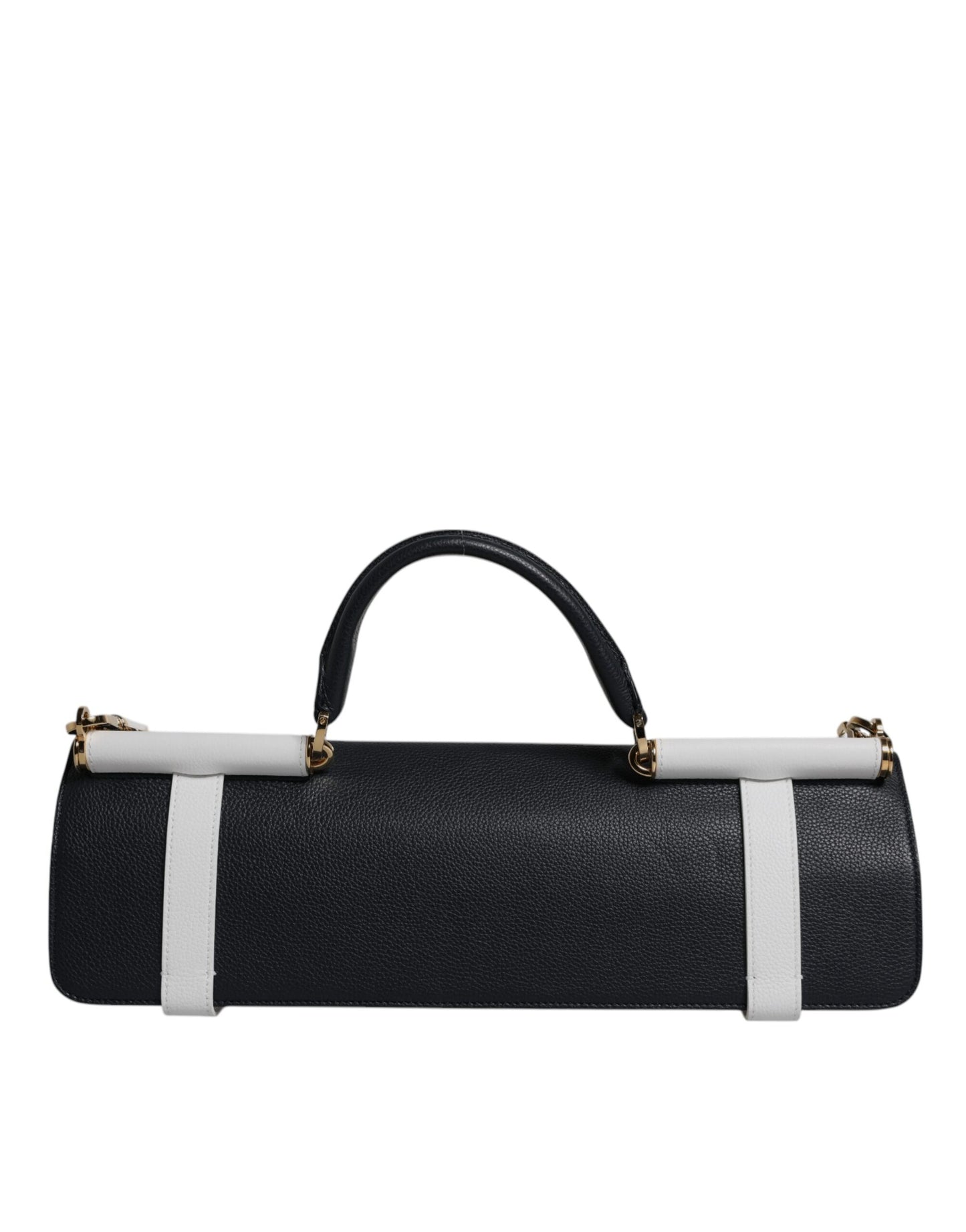 Dolce & Gabbana Blue White Calfskin Leather Crossbody Shoulder Bag Curated Luxury Accessories by Orvyn