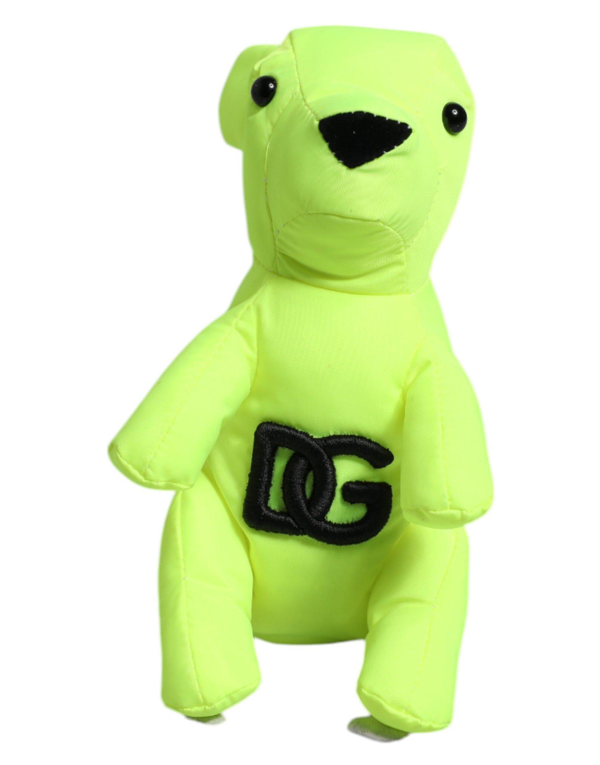 Dolce & Gabbana Green Bear Embroidered Logo Keychain Clasp Keyring grün