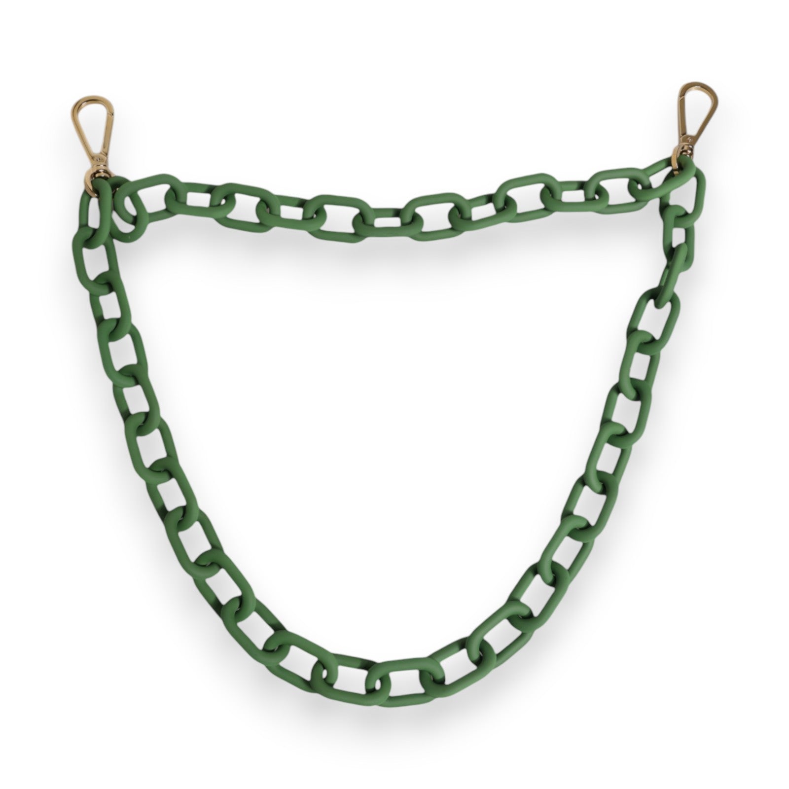 Dolce & Gabbana Green Plexy Acrylic Chunky Gold Hardware Wallet Chain Curated Luxury Accessories by Orvyn
