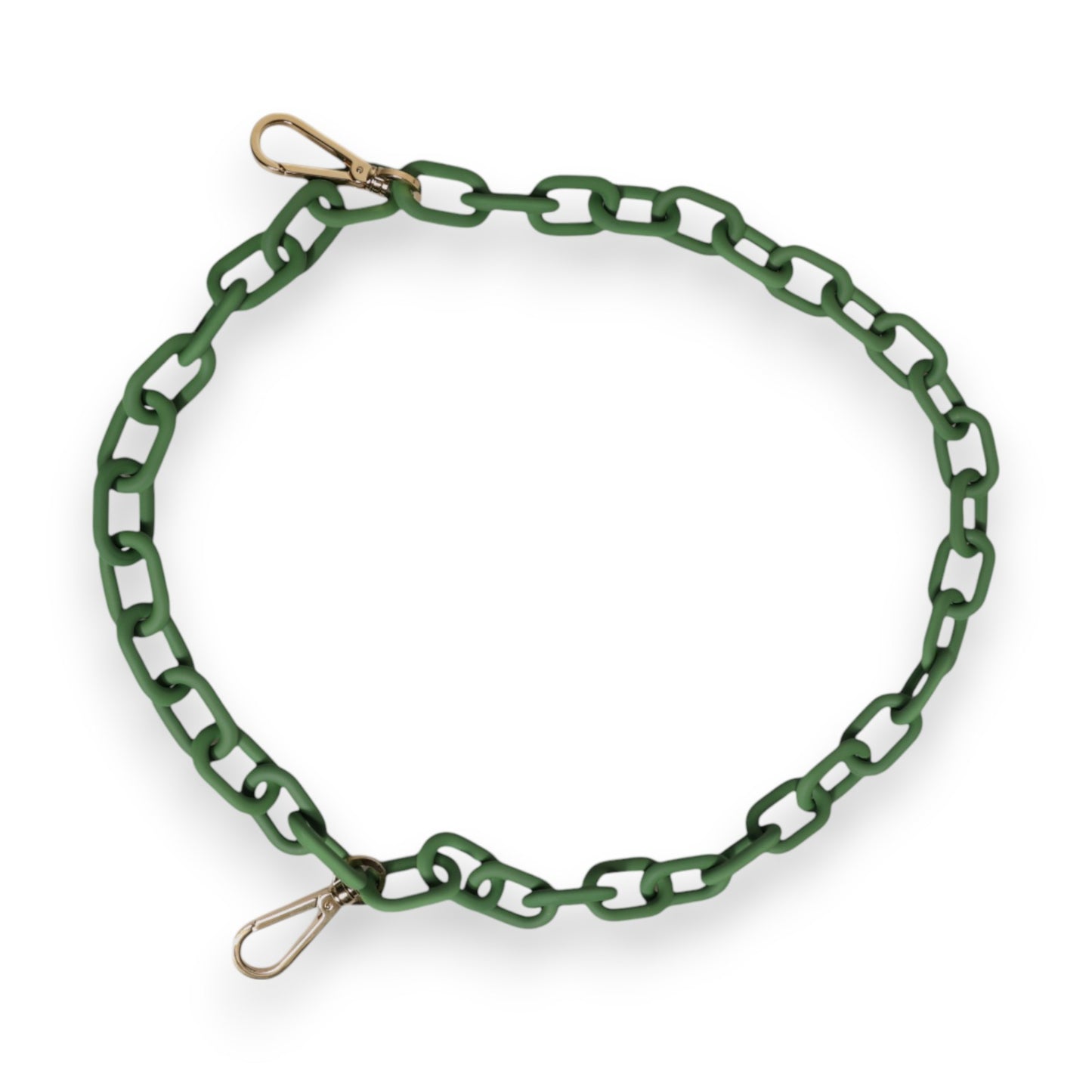 Dolce & Gabbana Green Plexy Acrylic Chunky Gold Hardware Wallet Chain Curated Luxury Accessories by Orvyn