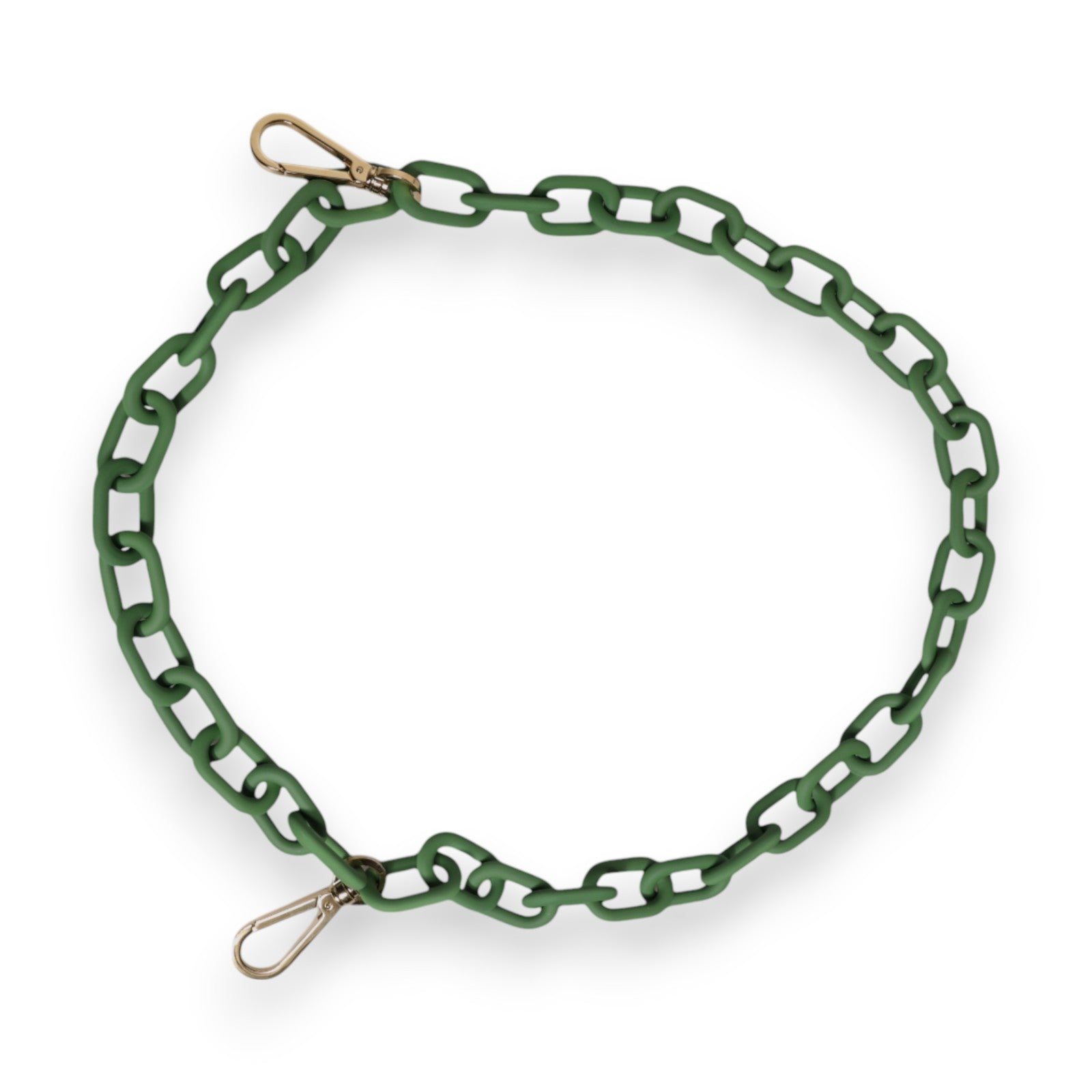 Dolce & Gabbana Green Plexy Acrylic Chunky Gold Hardware Wallet Chain Curated Luxury Accessories by Orvyn