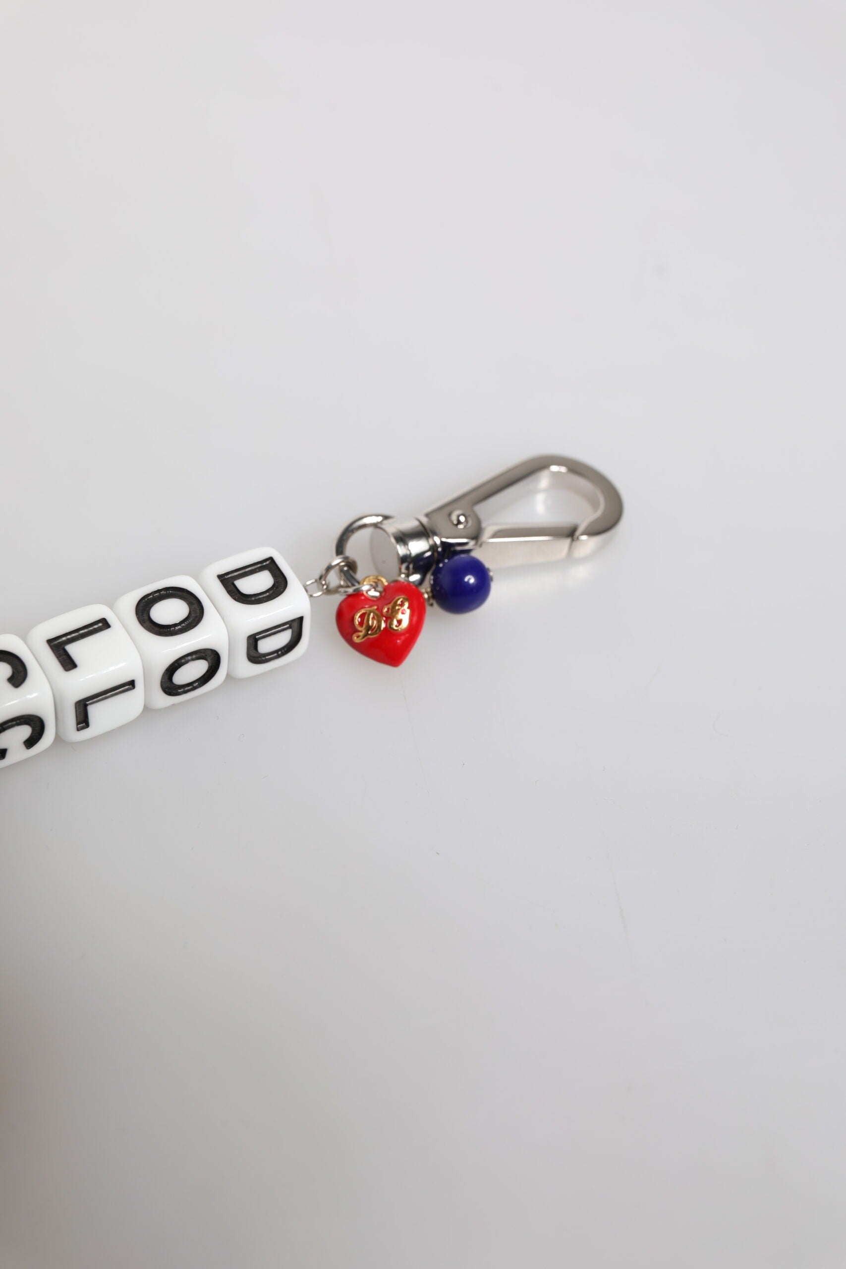 Dolce & Gabbana Silver Brass Chain Dice Logo Embellished Charm Bracelet Curated Luxury Accessories by Orvyn