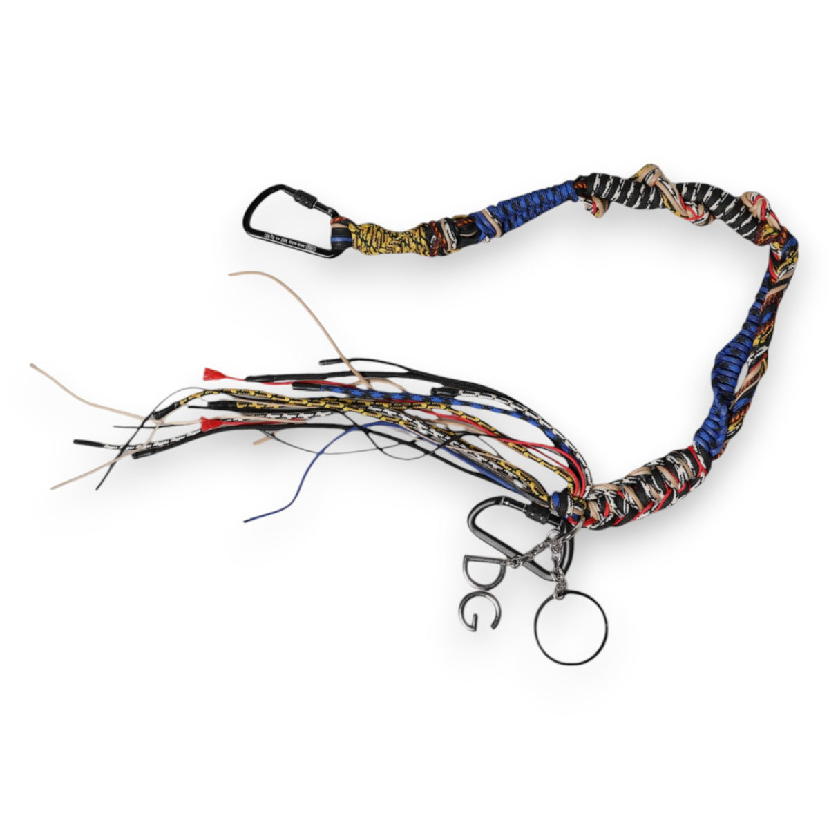 Dolce & Gabbana Multicolor Braided Rope Logo Bag Shoulder Strap Bags