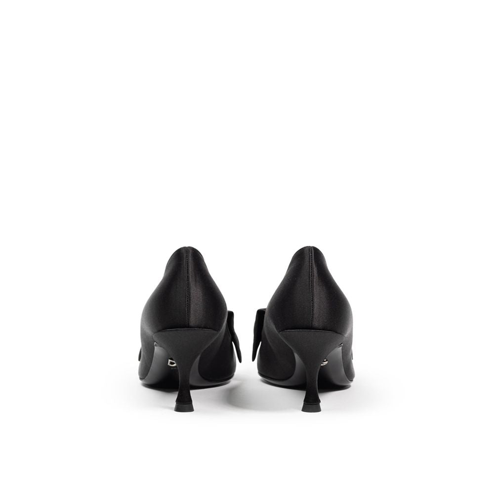 Dolce & Gabbana Black Viscose Pumps Curated Luxury Accessories by Orvyn