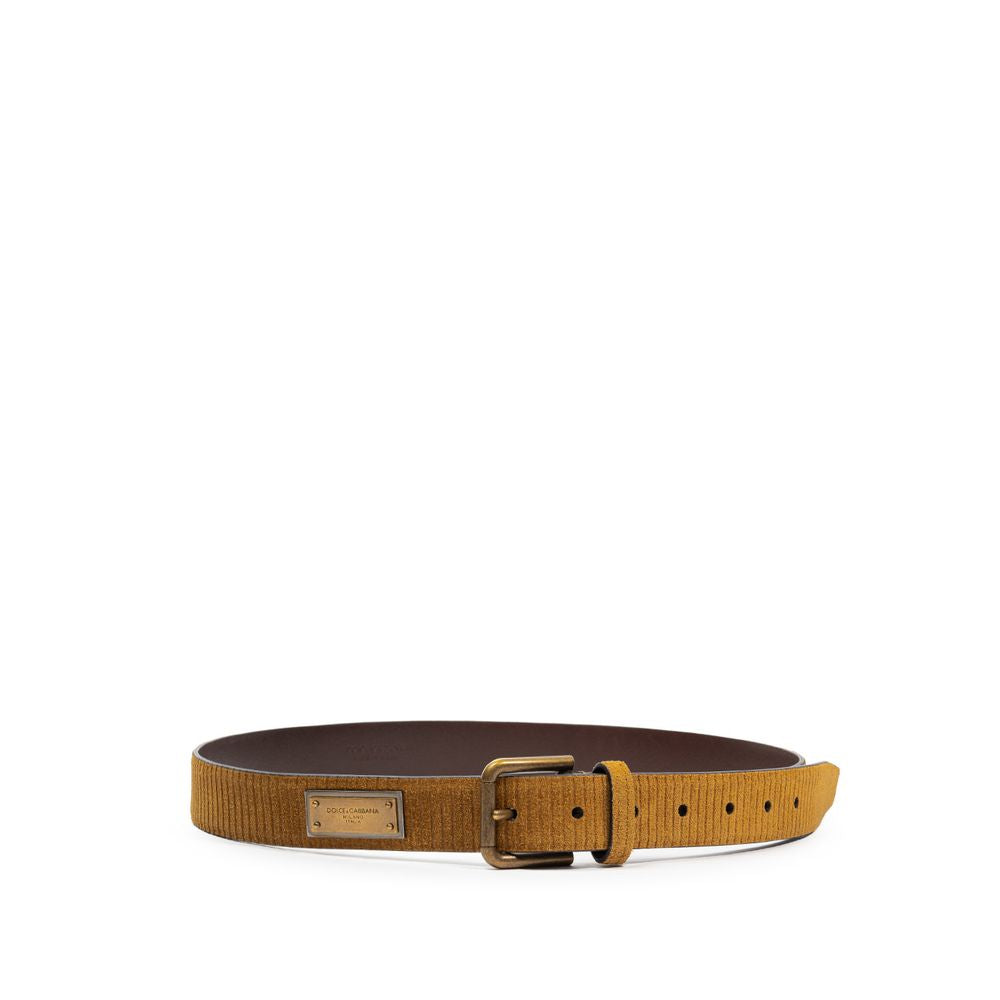 Dolce & Gabbana Brown Leather Regular Belt Curated Luxury Accessories by Orvyn
