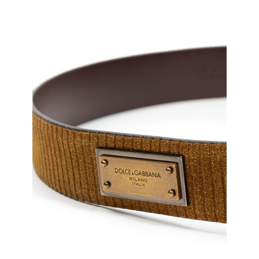 Dolce & Gabbana Brown Leather Regular Belt Curated Luxury Accessories by Orvyn