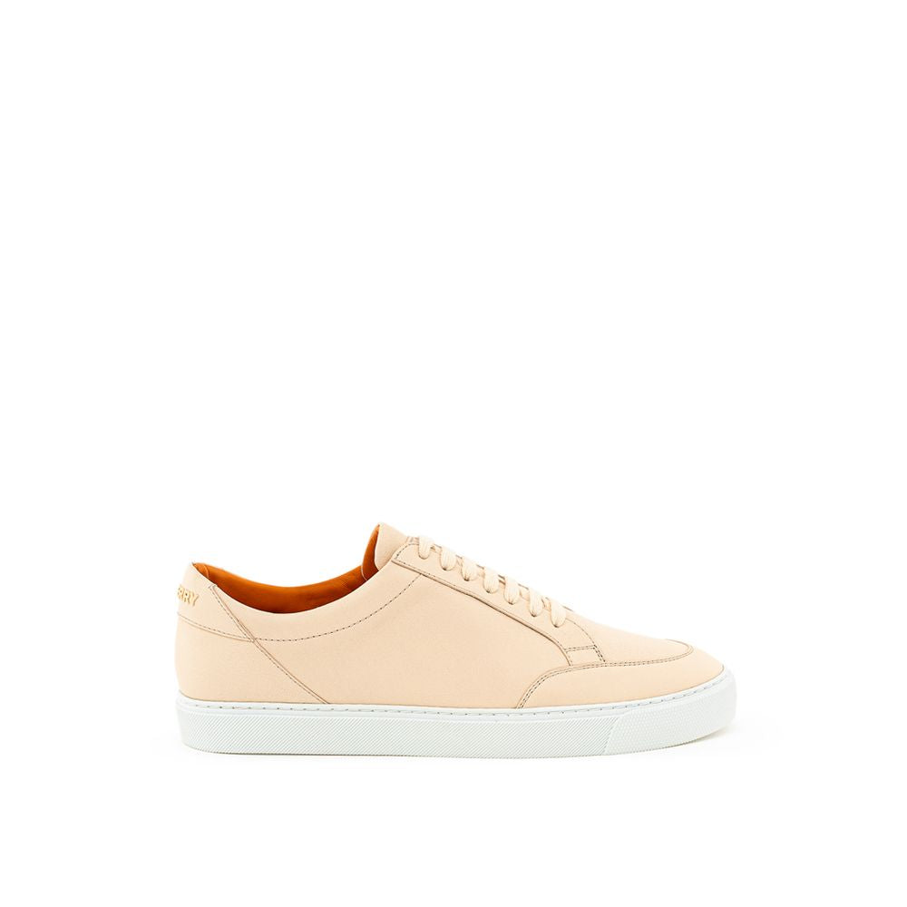 Burberry Pink Leather Low Top Sneakers Curated Luxury Accessories by Orvyn