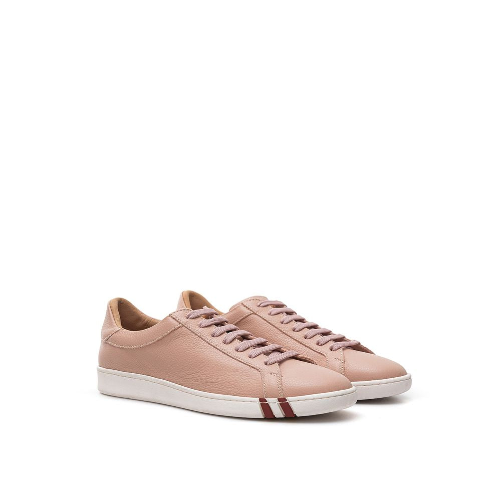 Bally Pink Leather Low Top Sneakers Curated Luxury Accessories by Orvyn