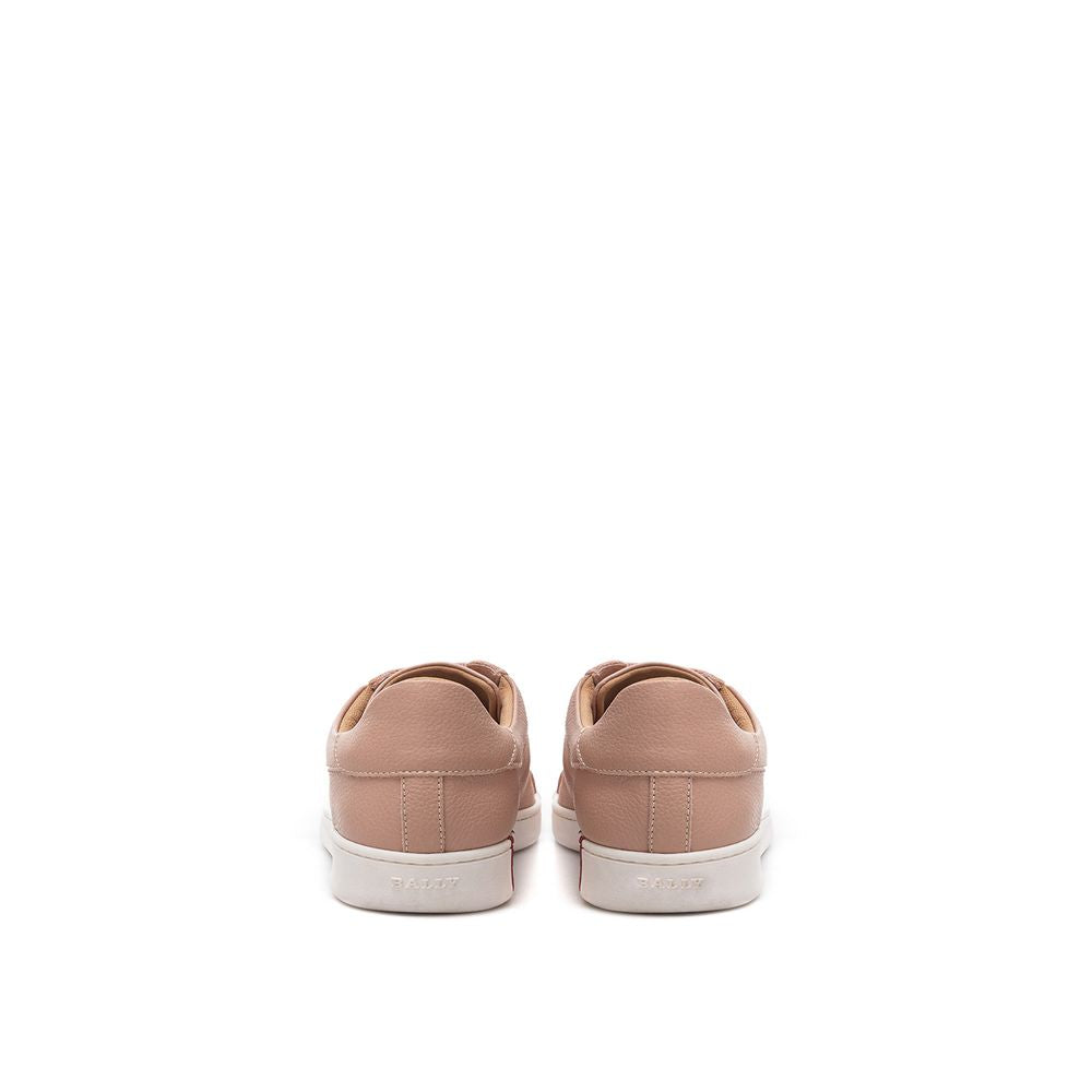 Bally Pink Leather Low Top Sneakers Curated Luxury Accessories by Orvyn