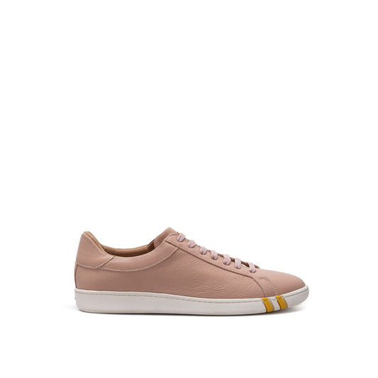 Bally Pink Fabric And Leather Low Top Sneakers Curated Luxury Accessories by Orvyn