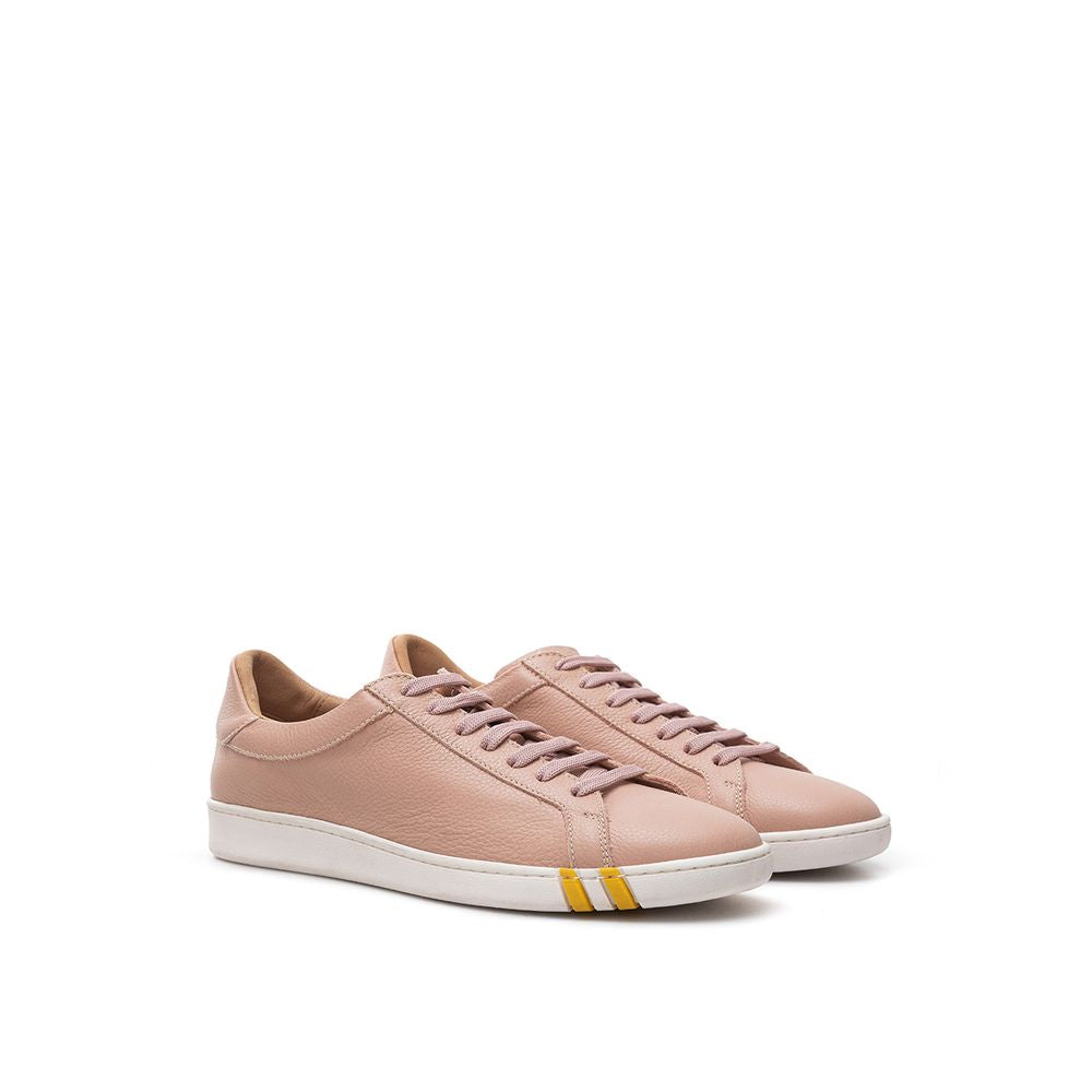 Bally Pink Fabric And Leather Low Top Sneakers Curated Luxury Accessories by Orvyn