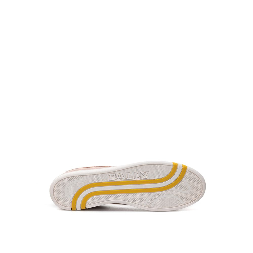 Bally Pink Fabric And Leather Low Top Sneakers Curated Luxury Accessories by Orvyn