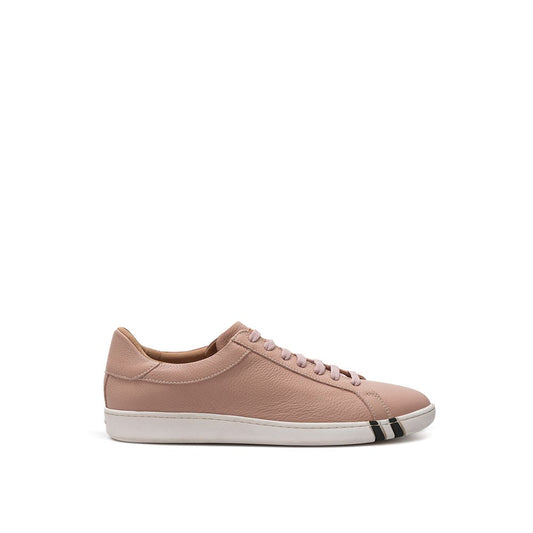 Bally Pink Leather Low Top Sneakers Curated Luxury Accessories by Orvyn