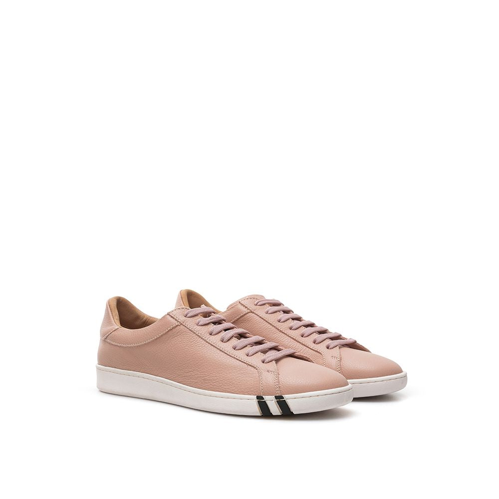Bally Pink Leather Low Top Sneakers Curated Luxury Accessories by Orvyn