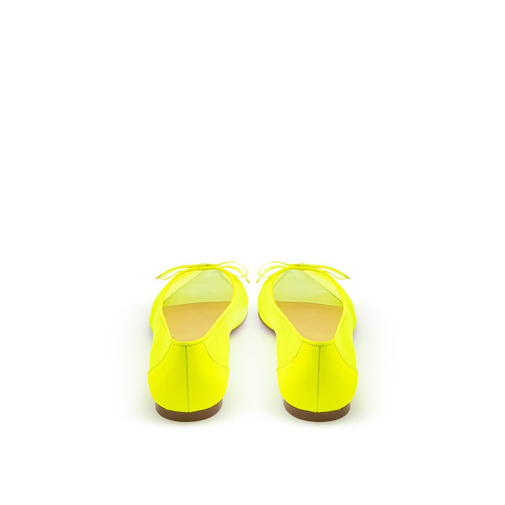 Christian Louboutin Yellow Mesh Ballet Flats Curated Luxury Accessories by Orvyn