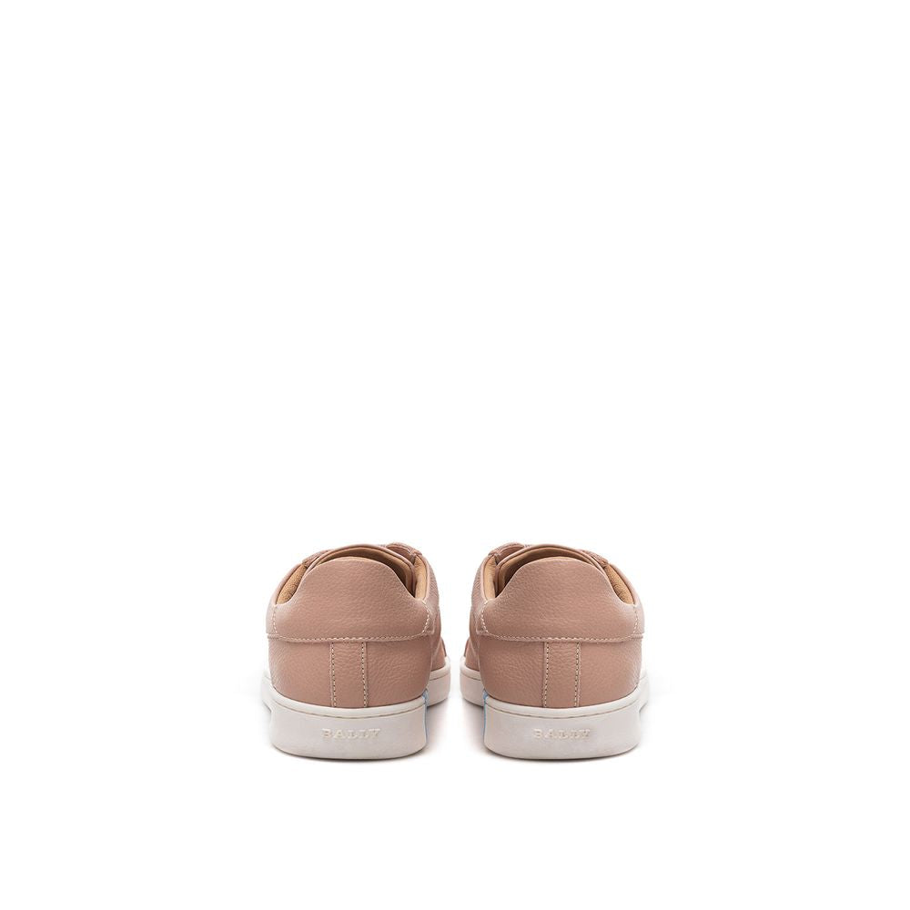 Bally Pink Leather Low Top Sneakers rosa