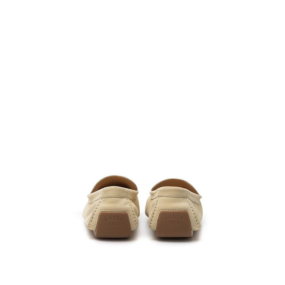 Bally Beige Leather Moccassin Curated Luxury Accessories by Orvyn