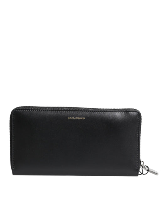 Dolce & Gabbana Black Blue Exotic Leather Embossed Continental Wallet Curated Luxury Accessories by Orvyn