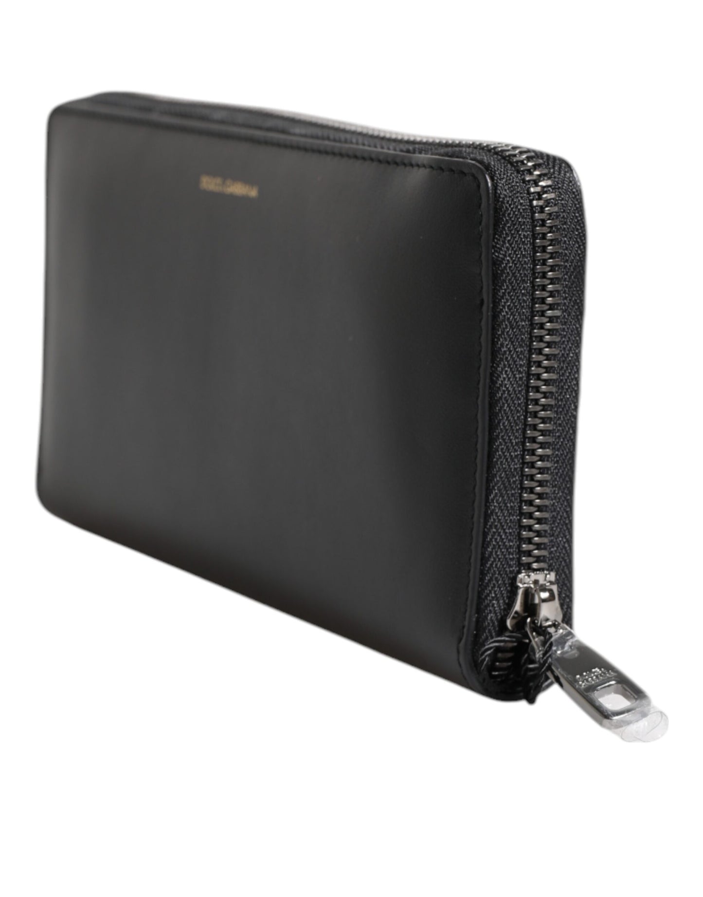 Dolce & Gabbana Black Blue Exotic Leather Embossed Continental Wallet Curated Luxury Accessories by Orvyn