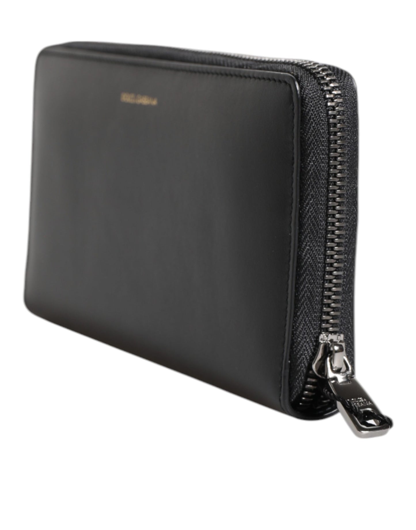Dolce & Gabbana Black Blue Exotic Leather Embossed Continental Wallet Curated Luxury Accessories by Orvyn