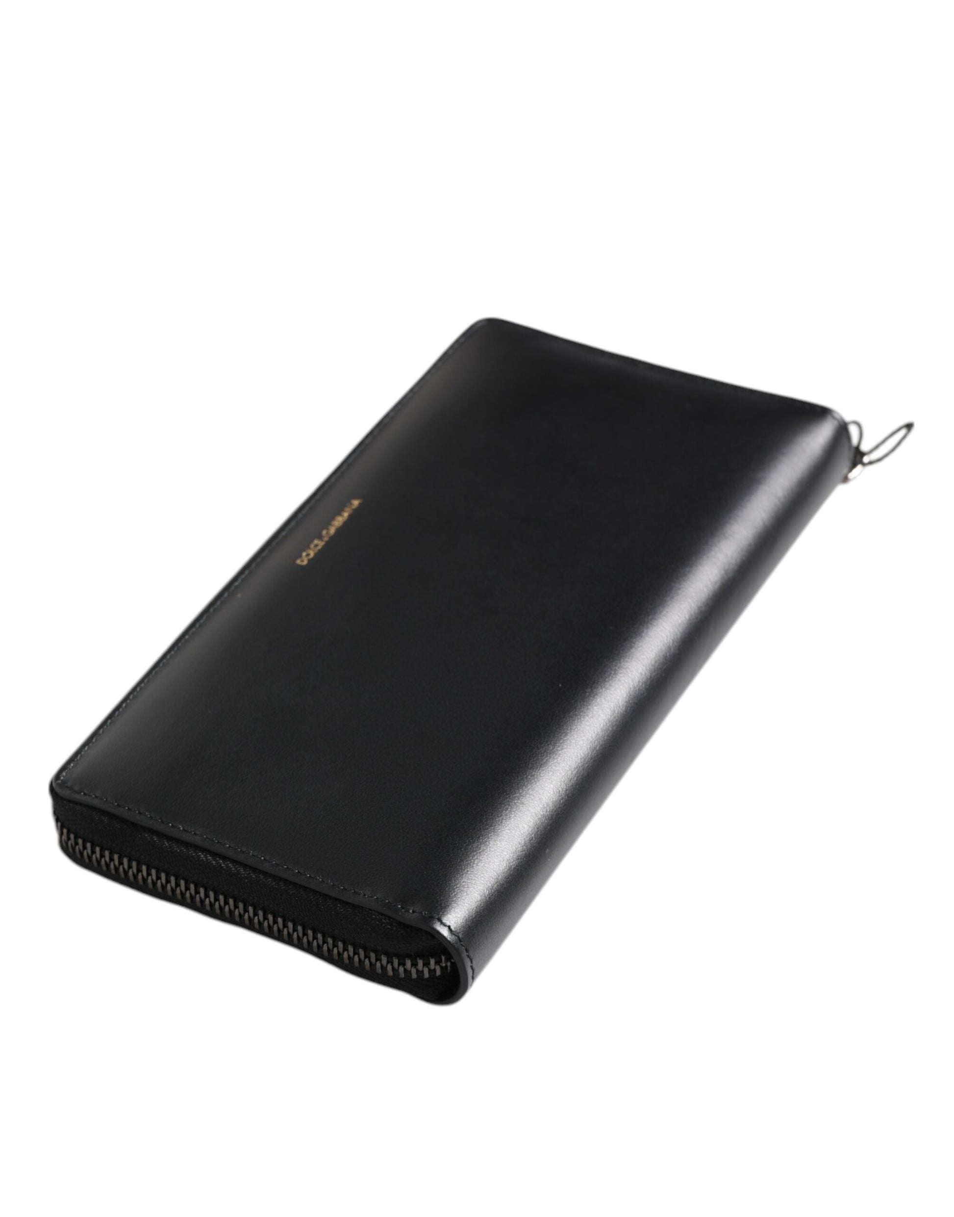 Dolce & Gabbana Black Blue Exotic Leather Embossed Continental Wallet Curated Luxury Accessories by Orvyn