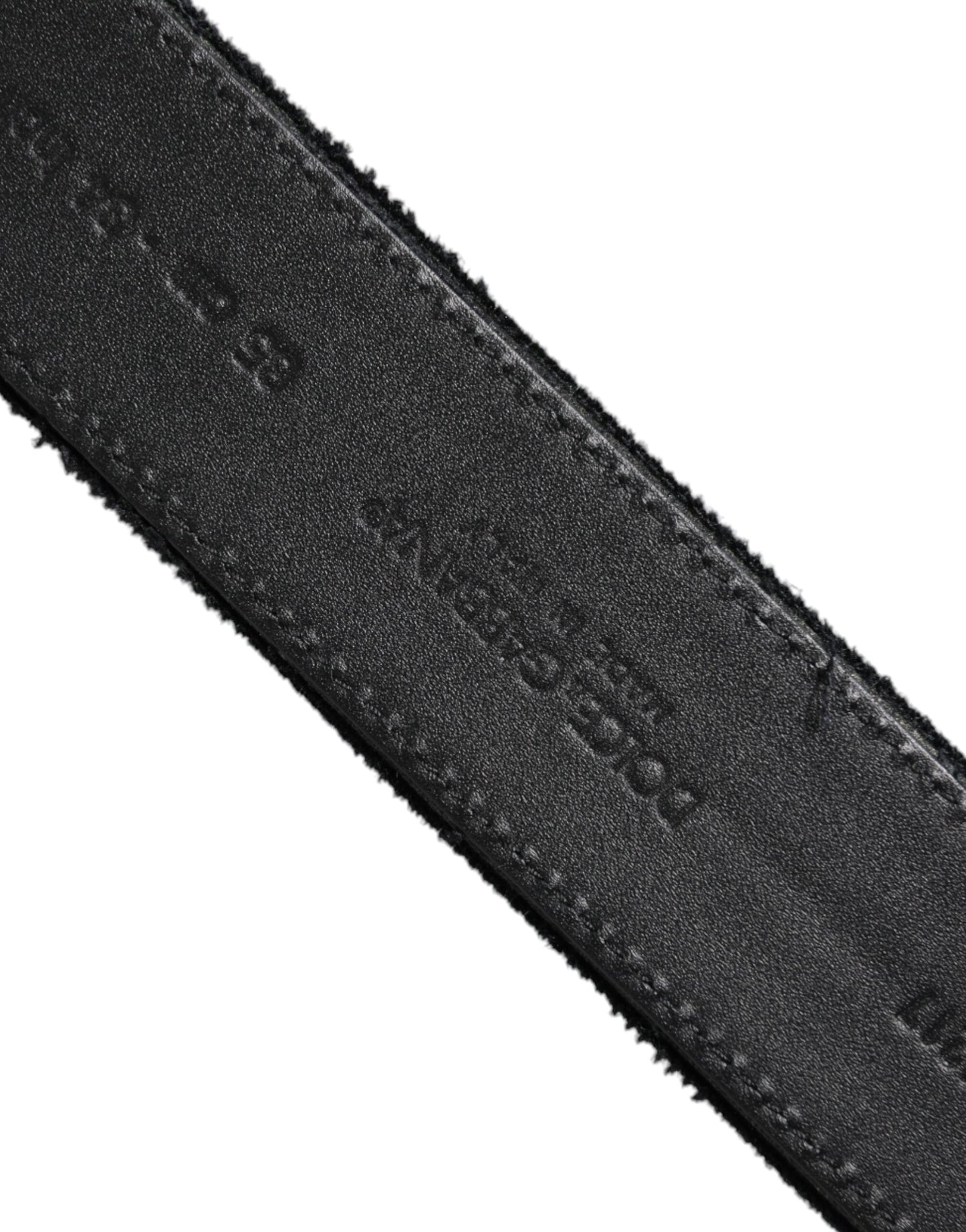 Dolce & Gabbana Black Cotton Silver Tone Metal Buckle Belt Curated Luxury Accessories by Orvyn