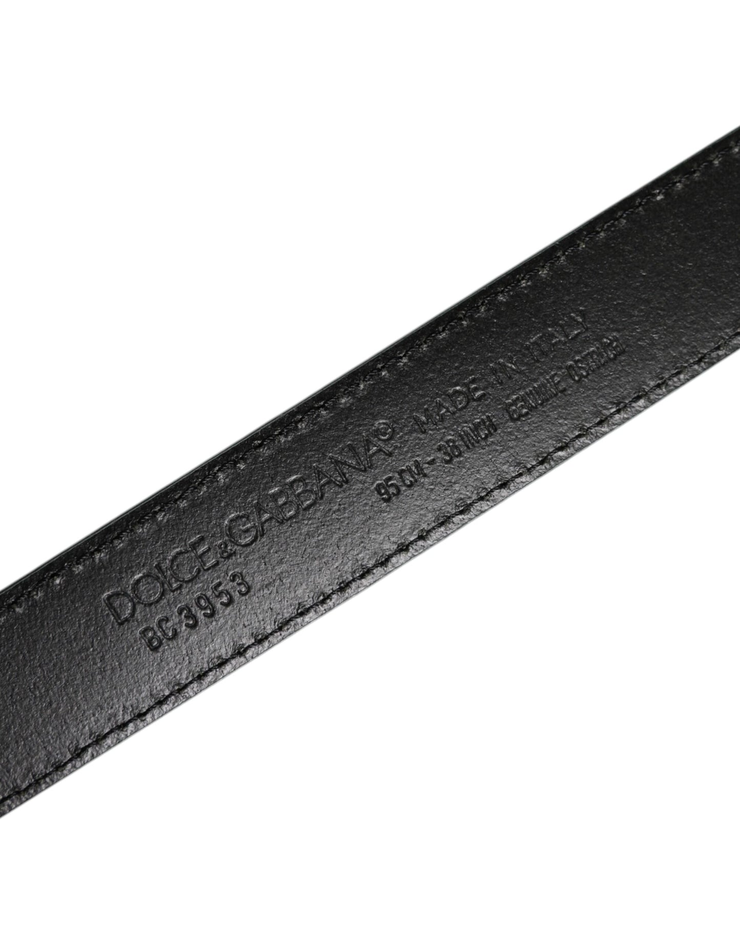 Dolce & Gabbana Green Leather Silver Tone Metal Buckle Belt Curated Luxury Accessories by Orvyn