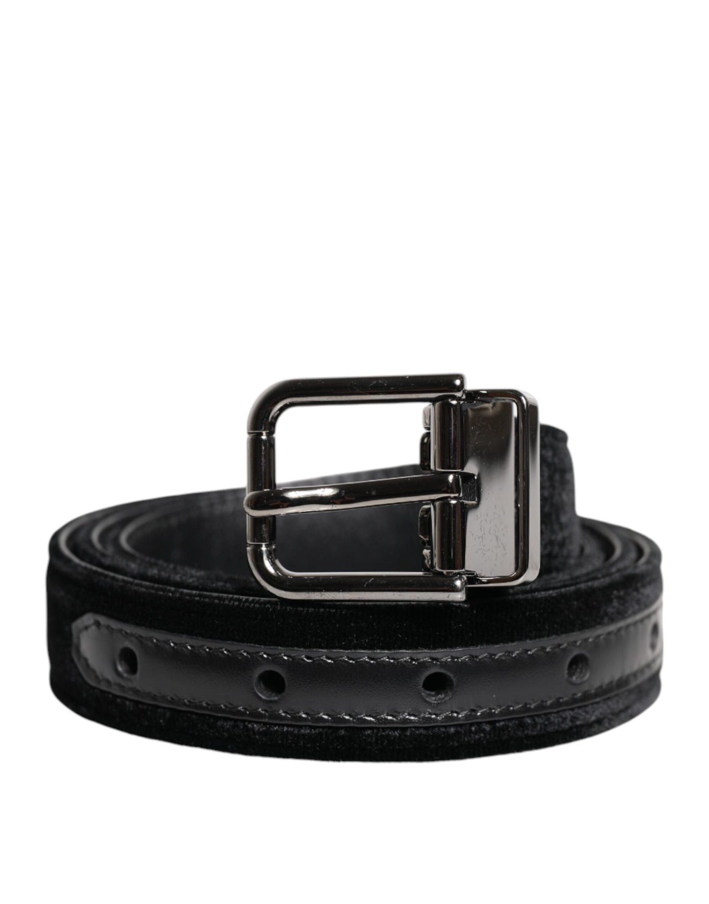 Dolce & Gabbana Black Leather Metal Buckle Classic Belt Curated Luxury Accessories by Orvyn