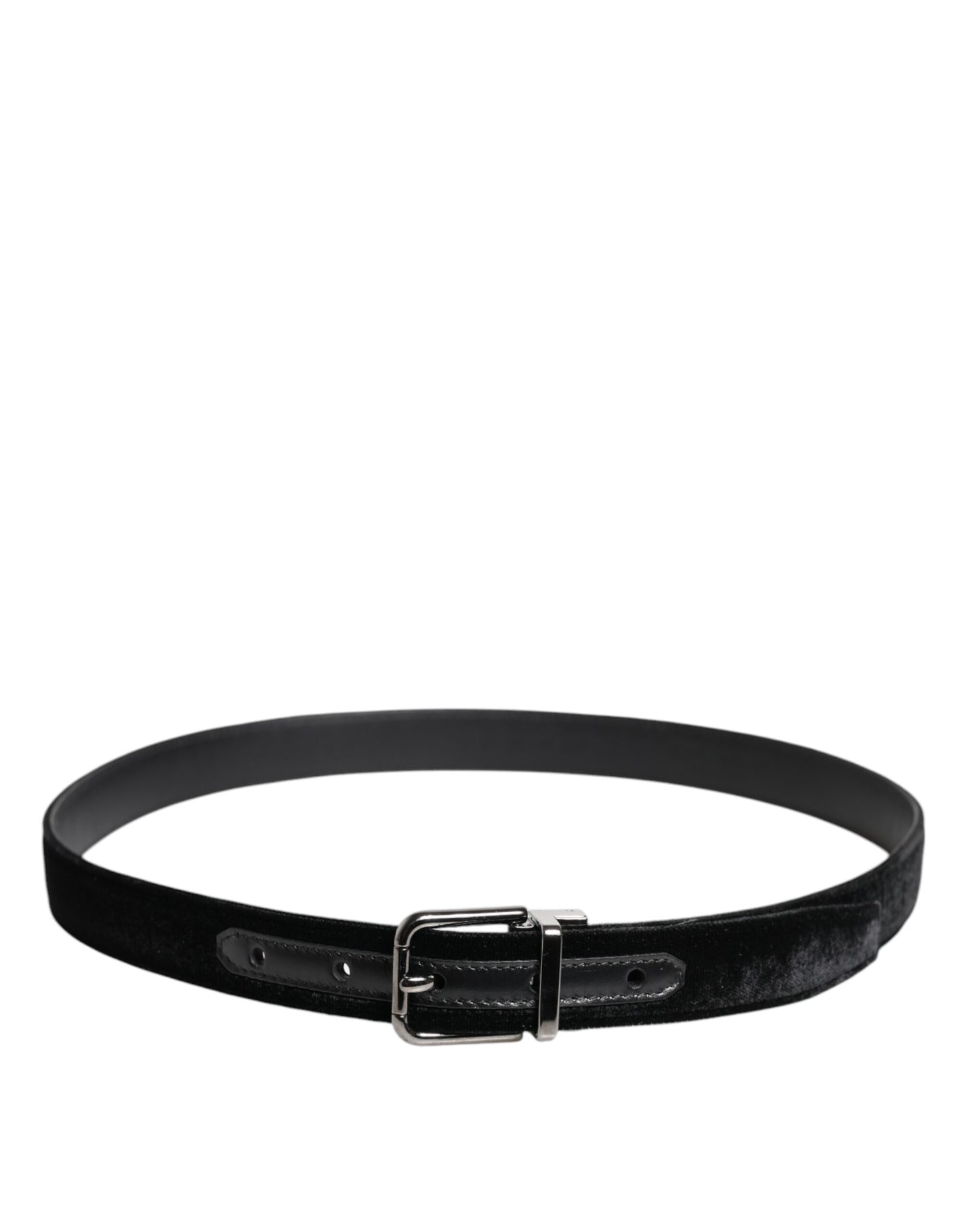 Dolce & Gabbana Black Leather Metal Buckle Classic Belt Curated Luxury Accessories by Orvyn
