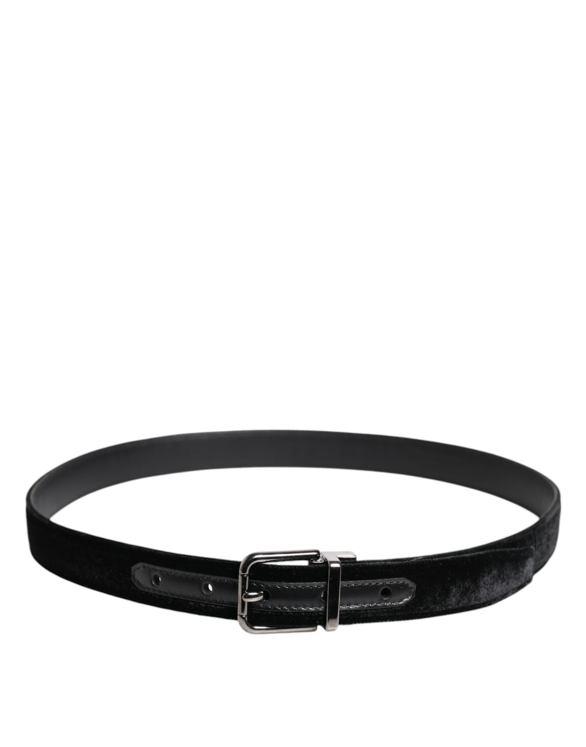 Dolce & Gabbana Black Leather Metal Buckle Classic Belt Curated Luxury Accessories by Orvyn