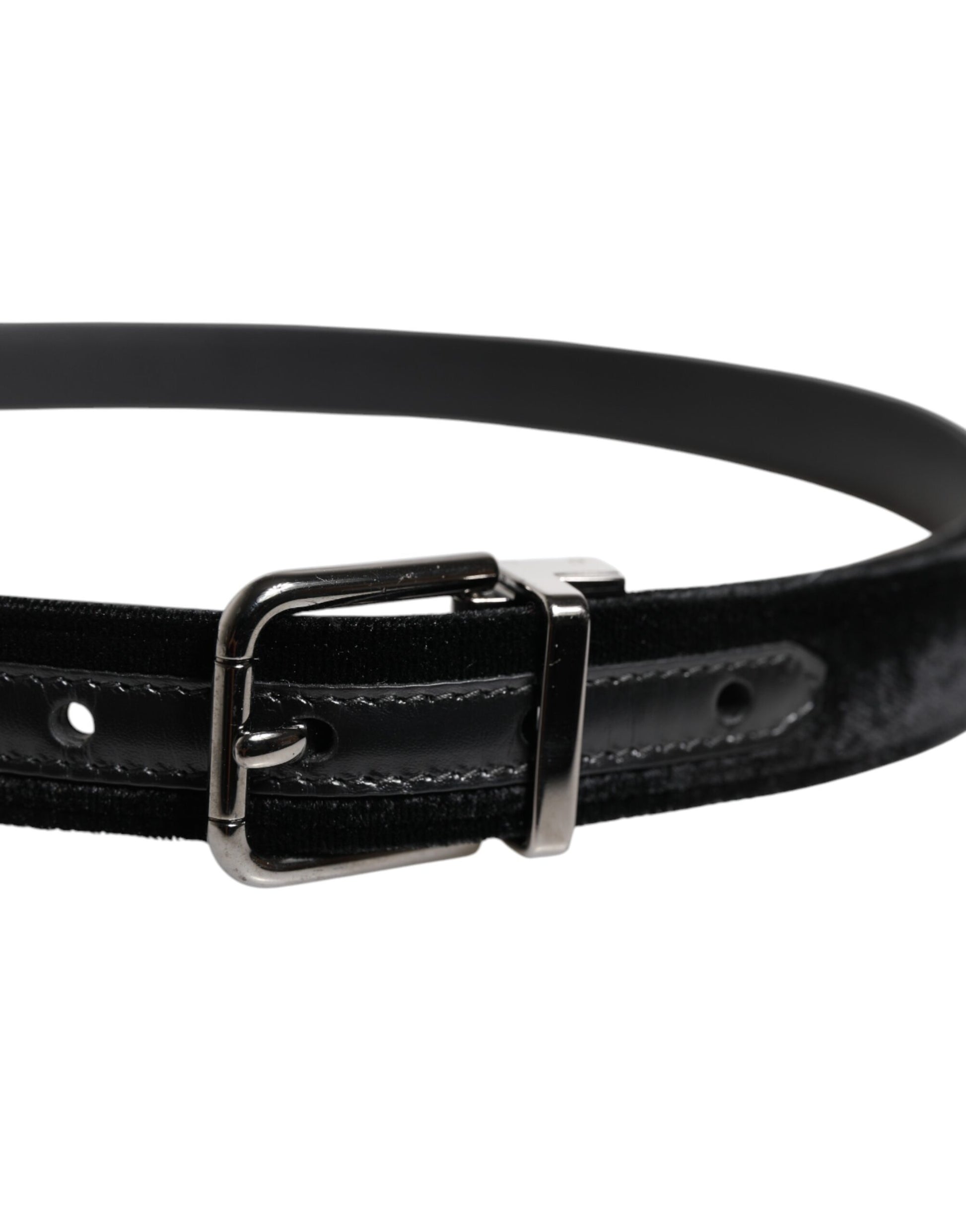 Dolce & Gabbana Black Leather Metal Buckle Classic Belt Curated Luxury Accessories by Orvyn