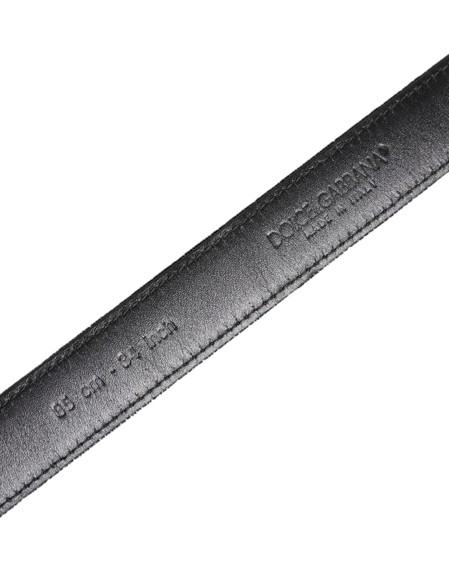 Dolce & Gabbana Black Leather Metal Buckle Classic Belt Curated Luxury Accessories by Orvyn