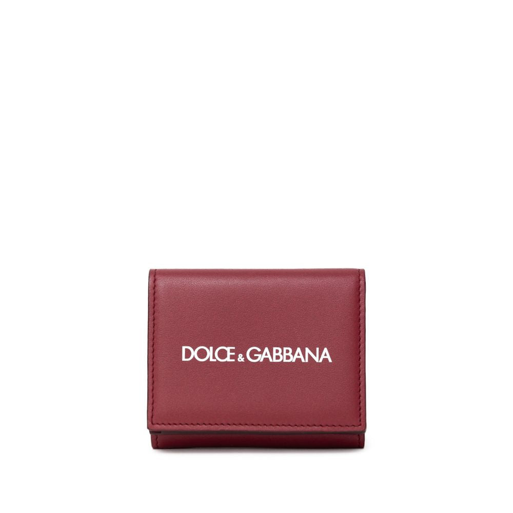 Dolce & Gabbana Red Calfskin Wallet Curated Luxury Accessories by Orvyn