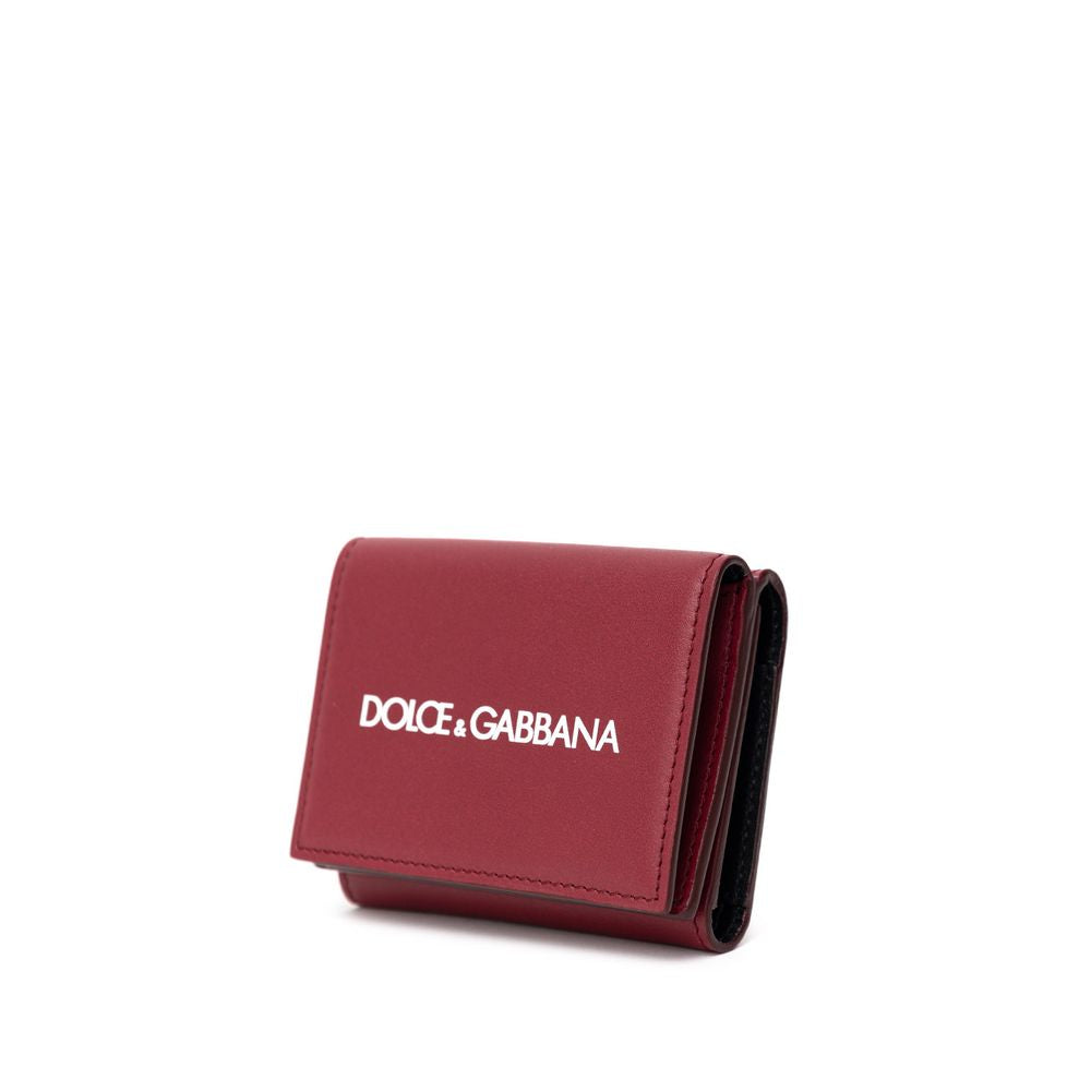 Dolce & Gabbana Red Calfskin Wallet Curated Luxury Accessories by Orvyn