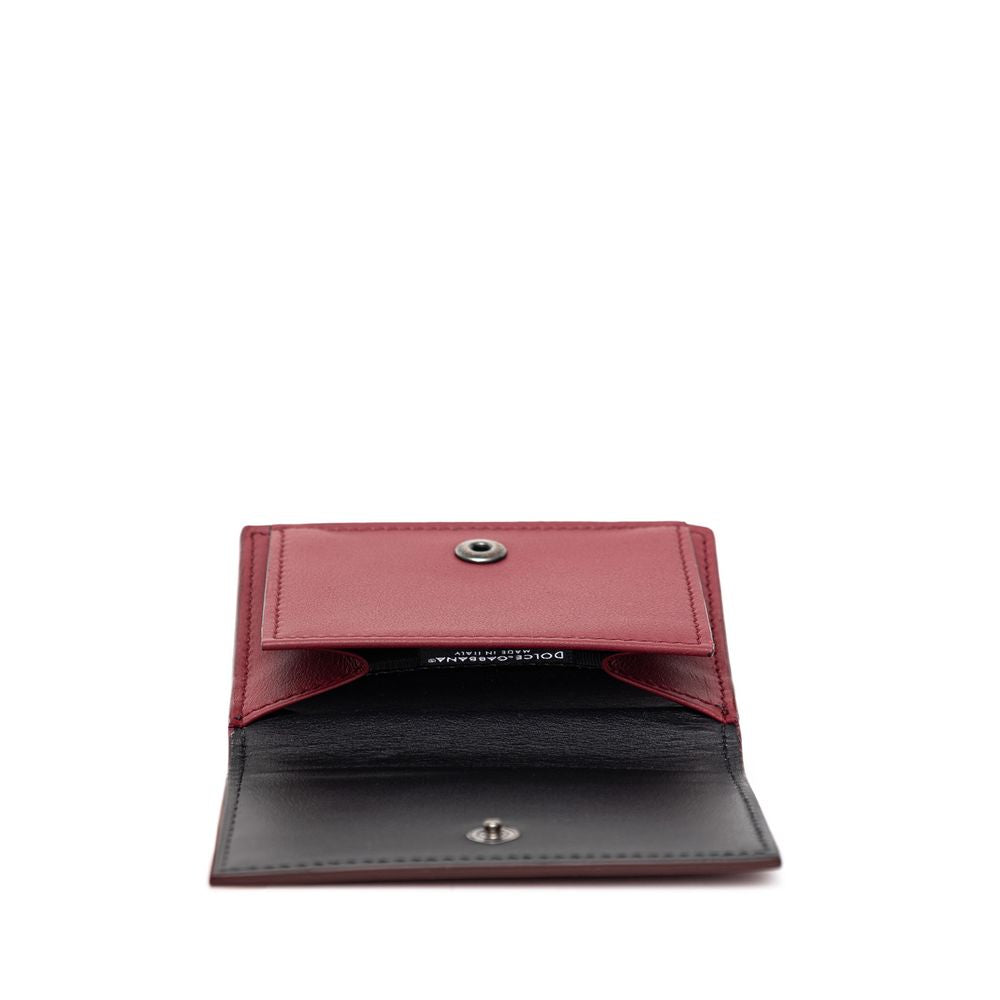 Dolce & Gabbana Red Calfskin Wallet Curated Luxury Accessories by Orvyn