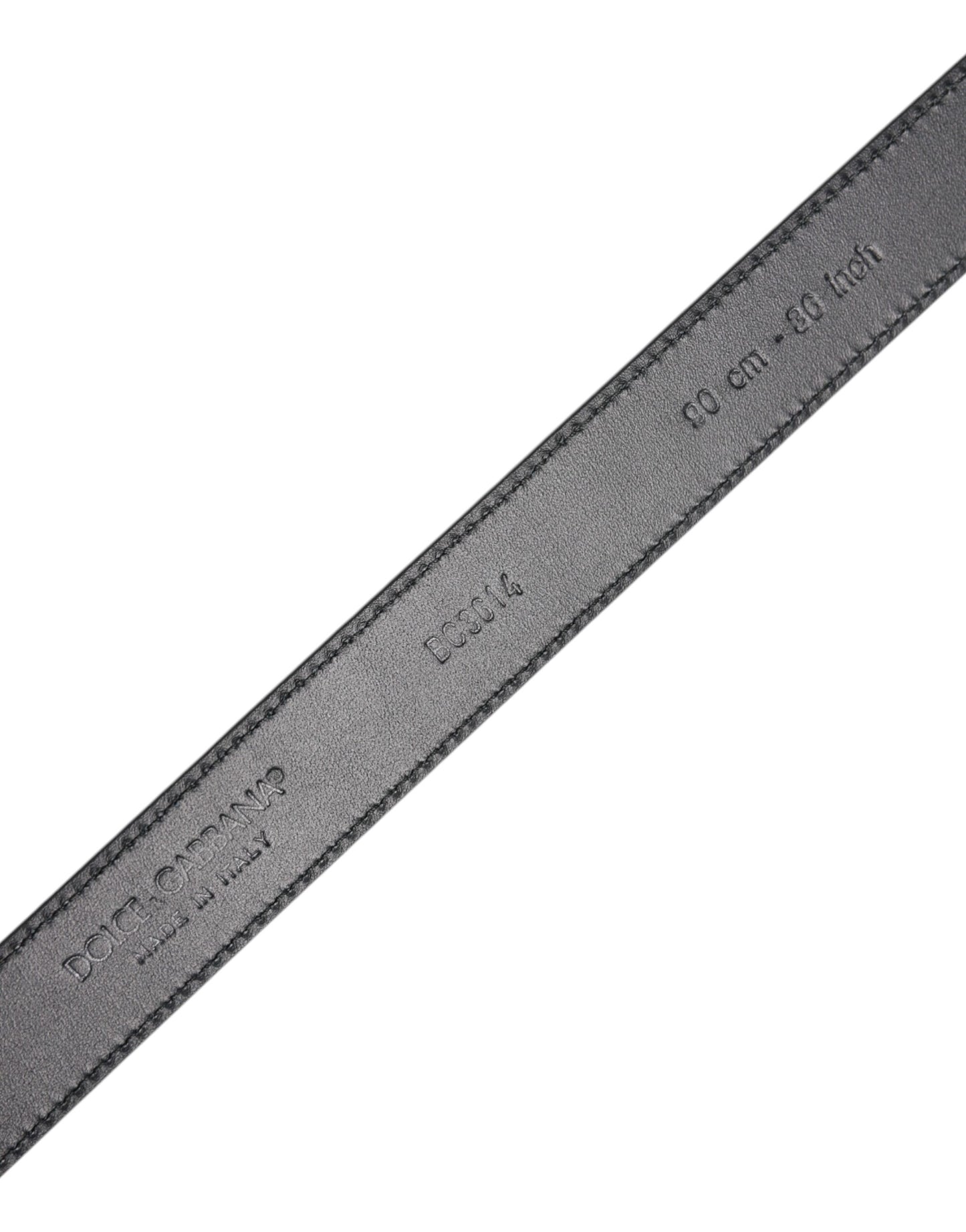 Dolce & Gabbana Black Calf Leather Classic Metal Buckle Belt Curated Luxury Accessories by Orvyn