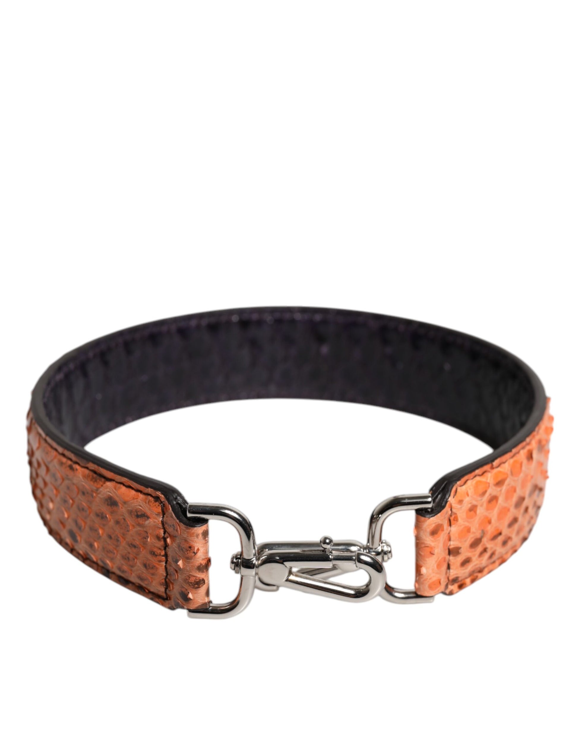 Dolce & Gabbana Black Beige Exotic Leather Bag Shoulder Strap Curated Luxury Accessories by Orvyn